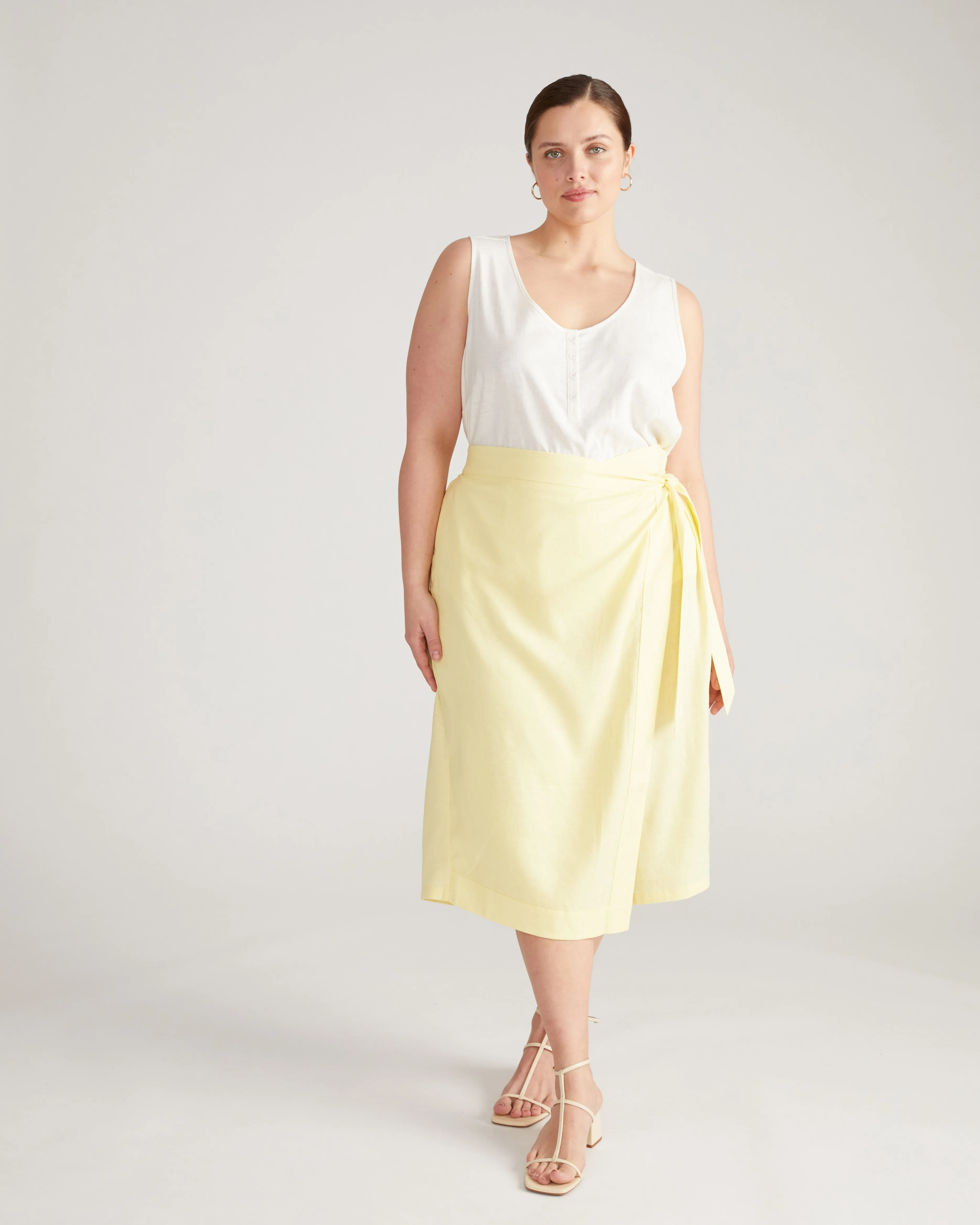 Villa Linen Wrap Culottes - Twinkle sold by Universal Standard product image thumbnail 2