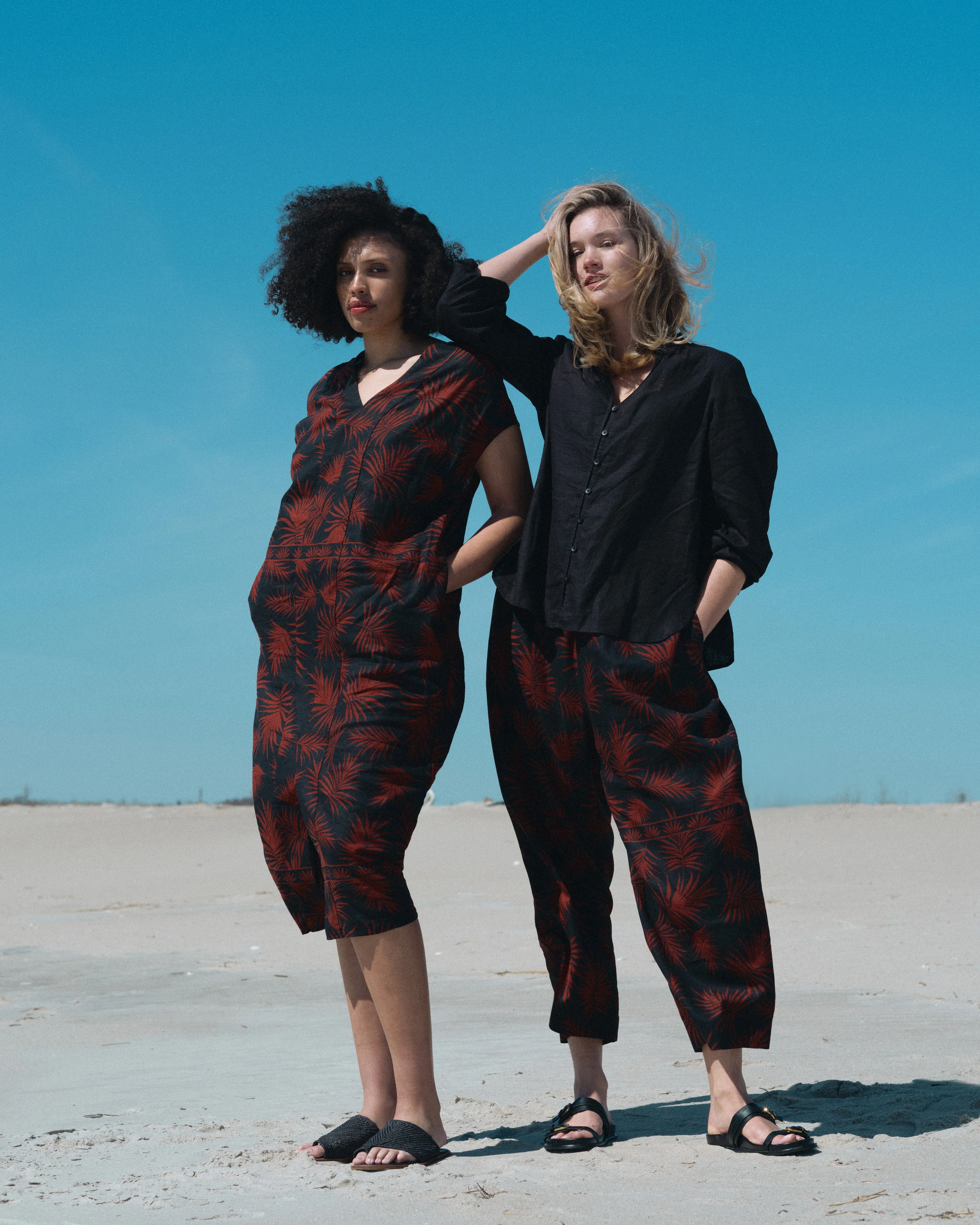 Iris Linen Easy Pull-On Pants - Bohem Print sold by Universal Standard product image thumbnail 5