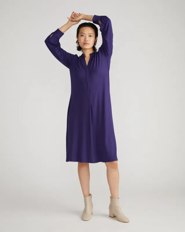 Gramercy Liquid Jersey Dress - Cosmic Purple sold by Universal Standard