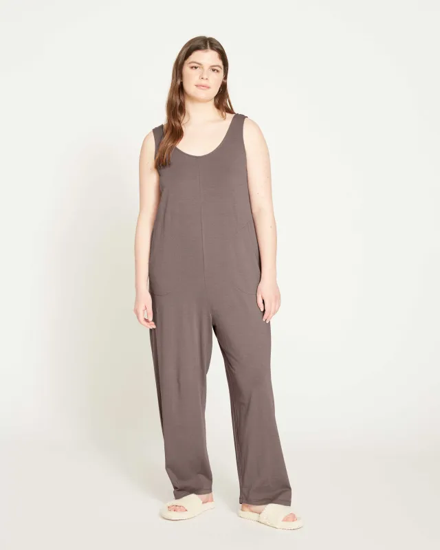 Jersey Leisure Jumpsuit - Stormy Weather sold by Universal Standard