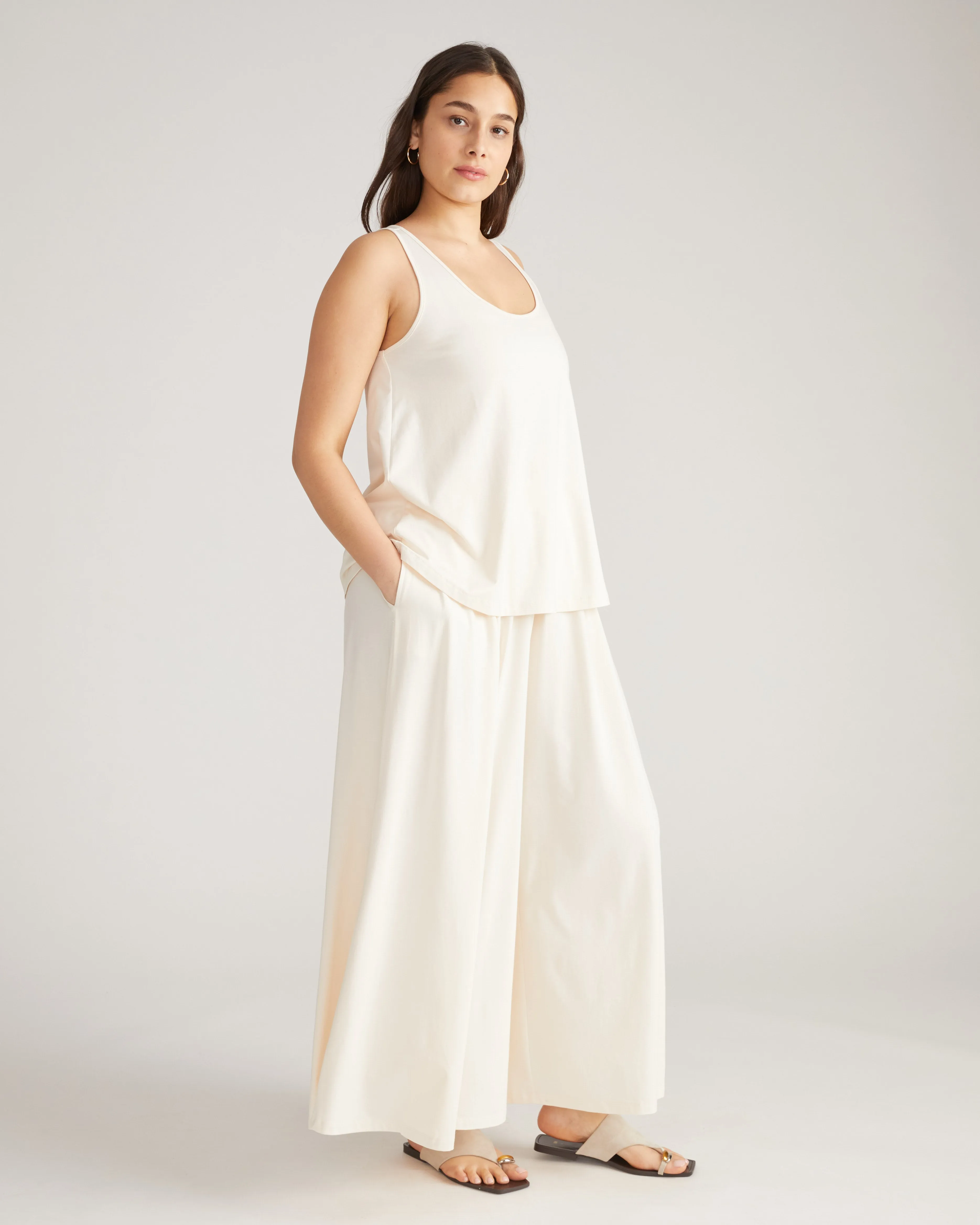 Isadora Wide Leg Lounge Pants - Porcelain sold by Universal Standard product image thumbnail 2