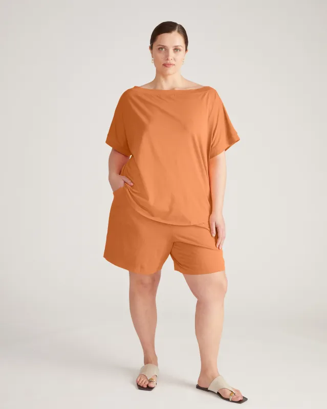 UltimateS Lorelai Lounge Shorts - Melon sold by Universal Standard