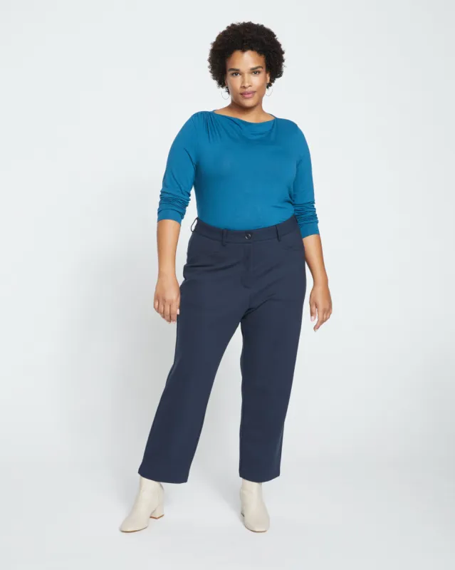 Cigarette Ponte Pants - Navy sold by Universal Standard