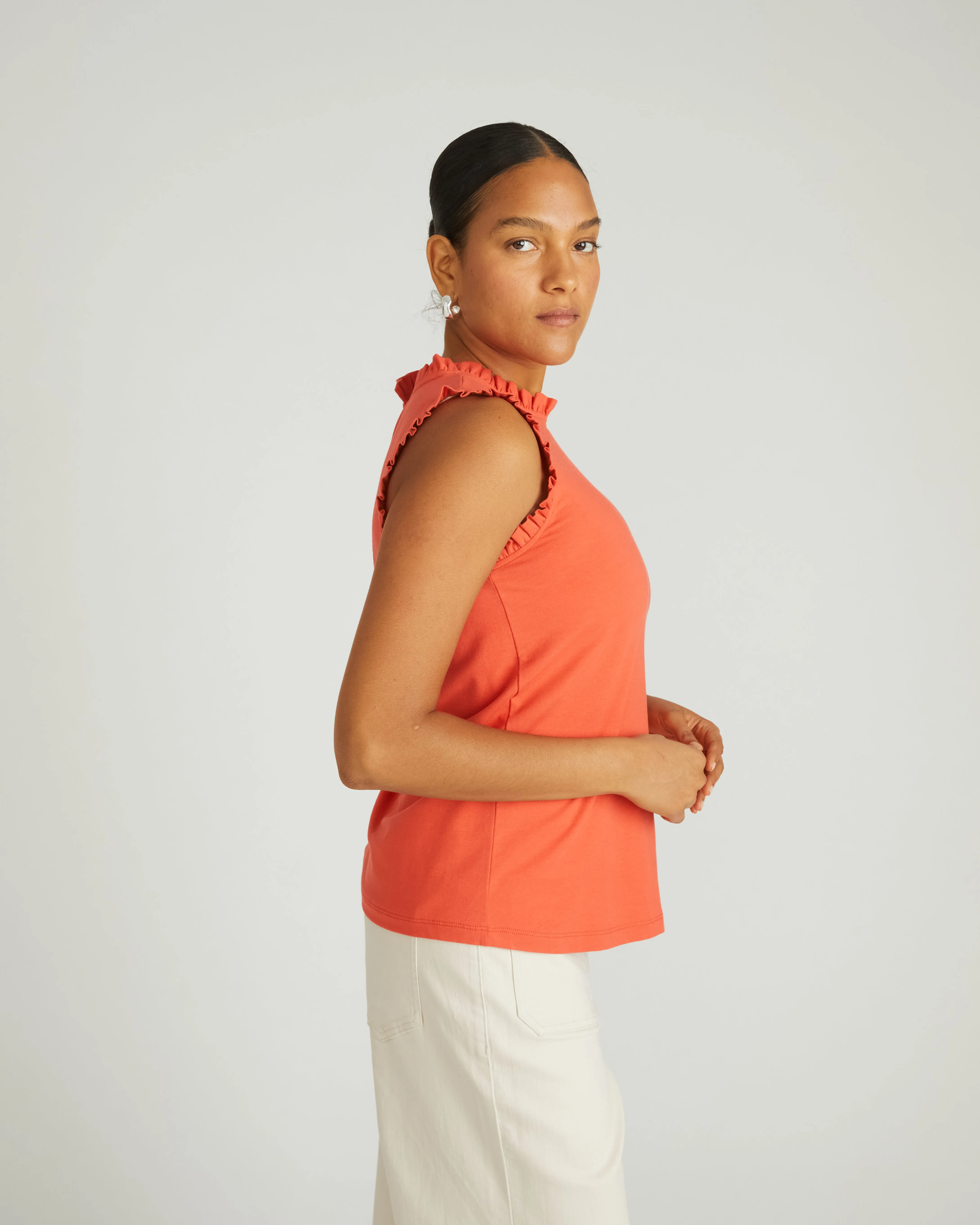 Tabitha Frill Top - Coral Reef sold by Universal Standard product image thumbnail 2