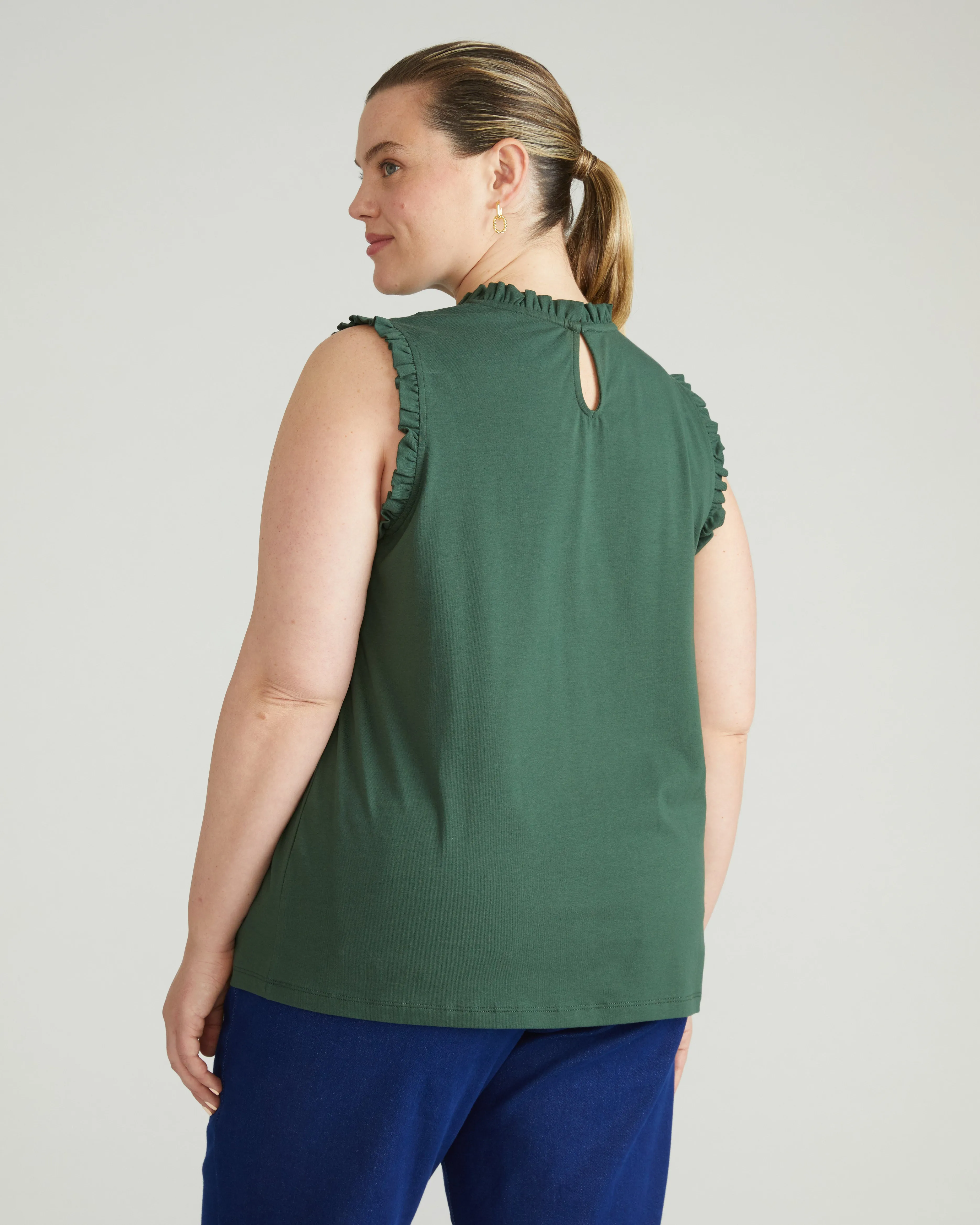 Tabitha Frill Top - Conifer sold by Universal Standard product image thumbnail 3