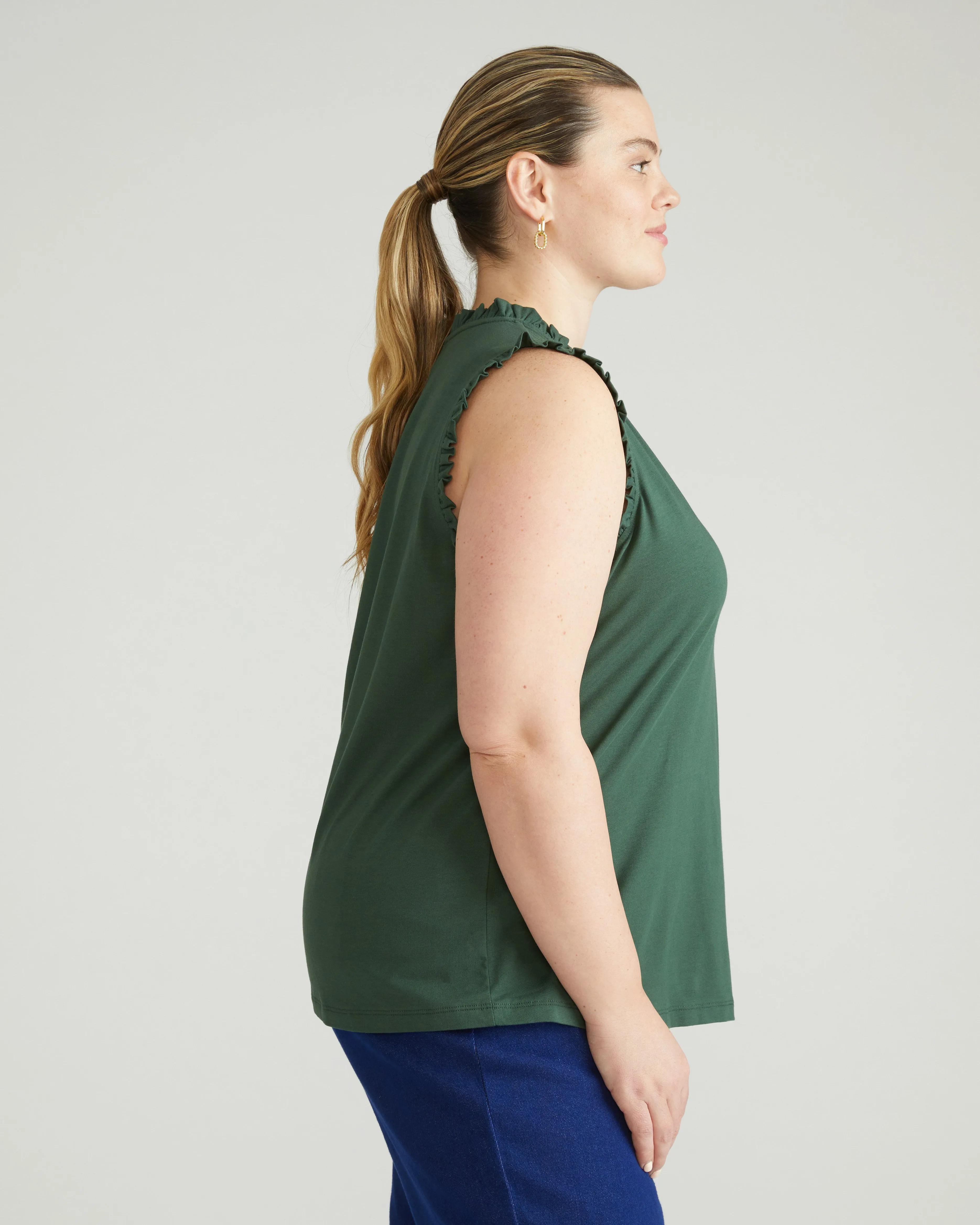 Tabitha Frill Top - Conifer sold by Universal Standard product image thumbnail 2