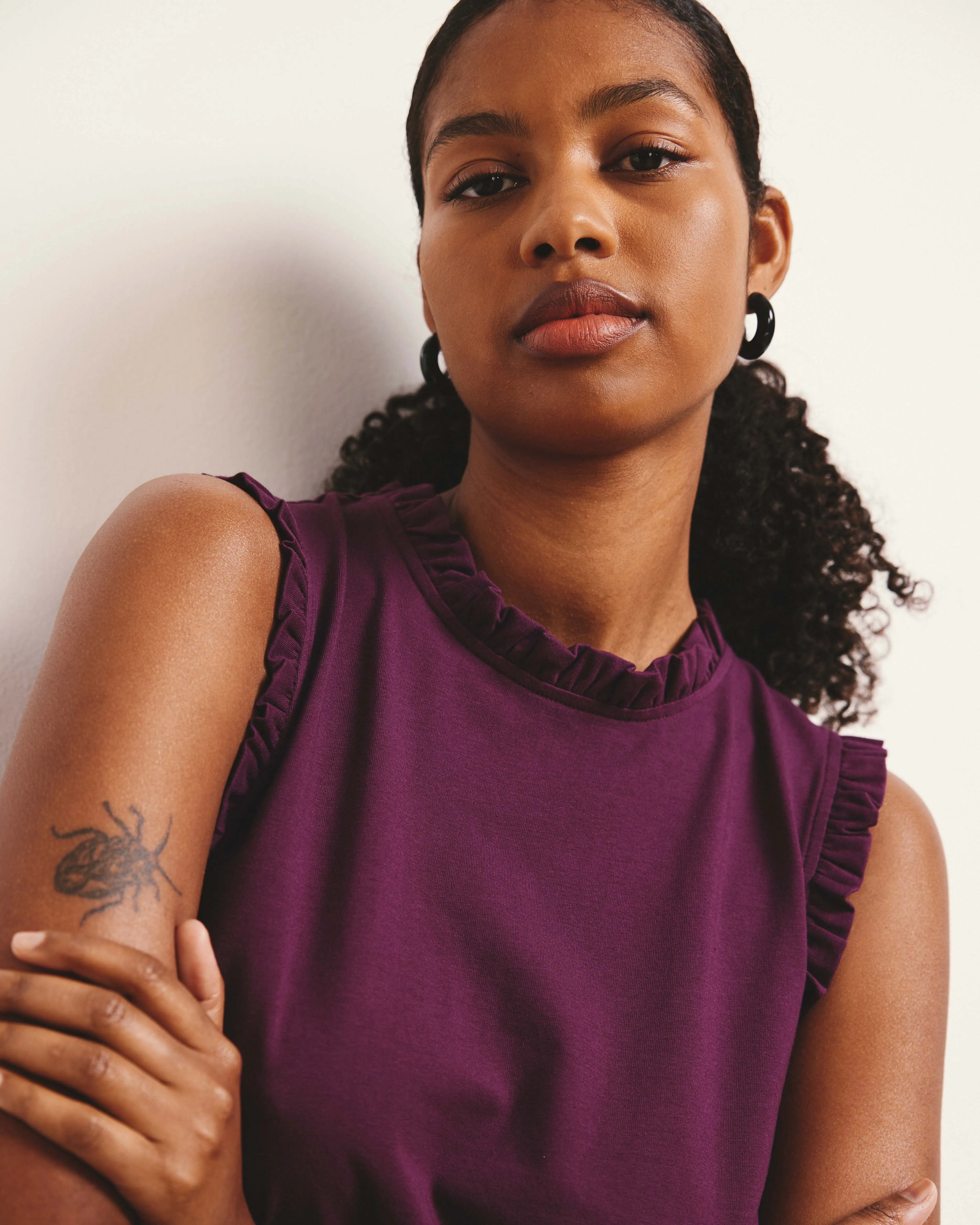 Tabitha Frill Top - Gamay sold by Universal Standard product image thumbnail 2