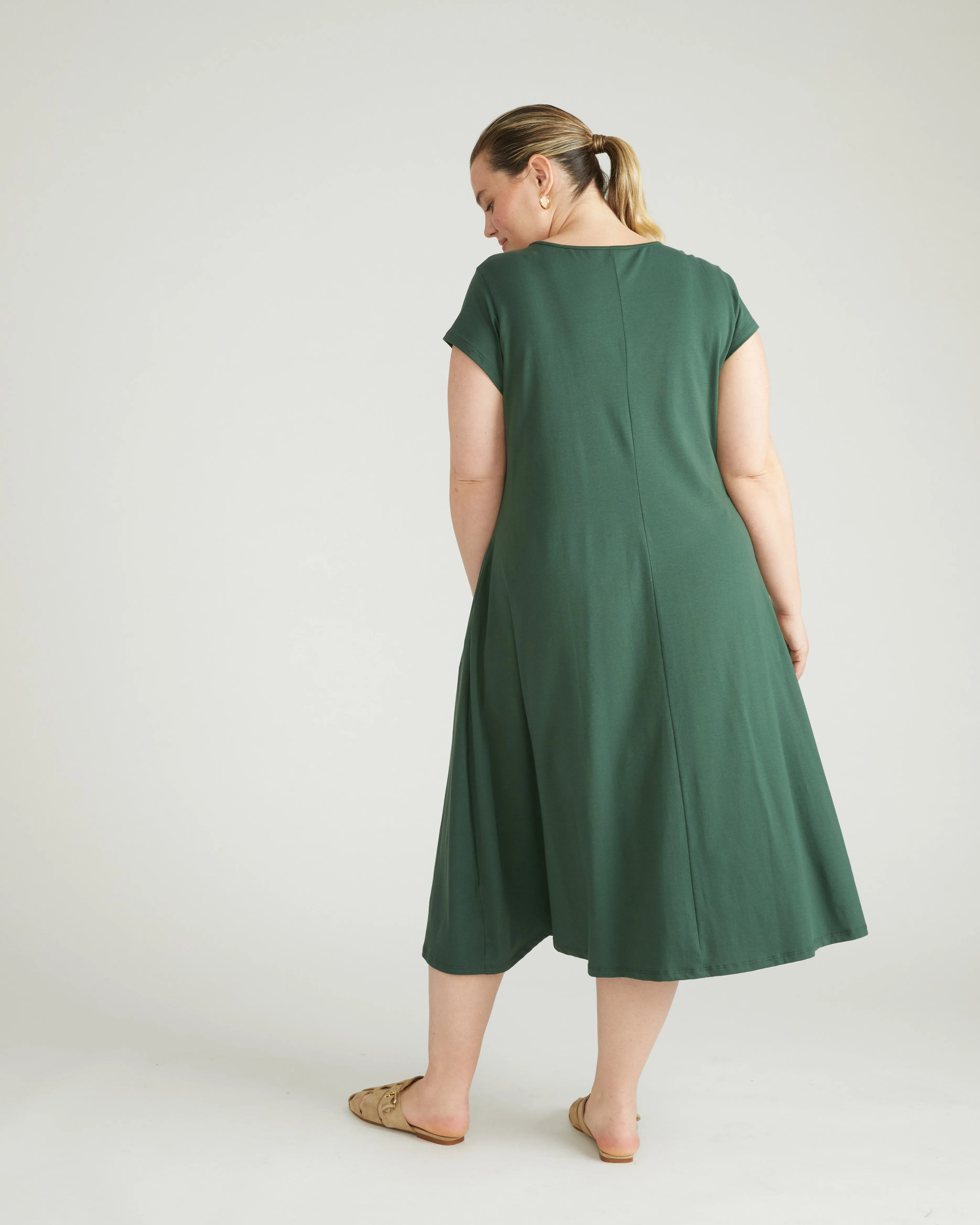Danna Jersey Dress - Conifer sold by Universal Standard product image thumbnail 3