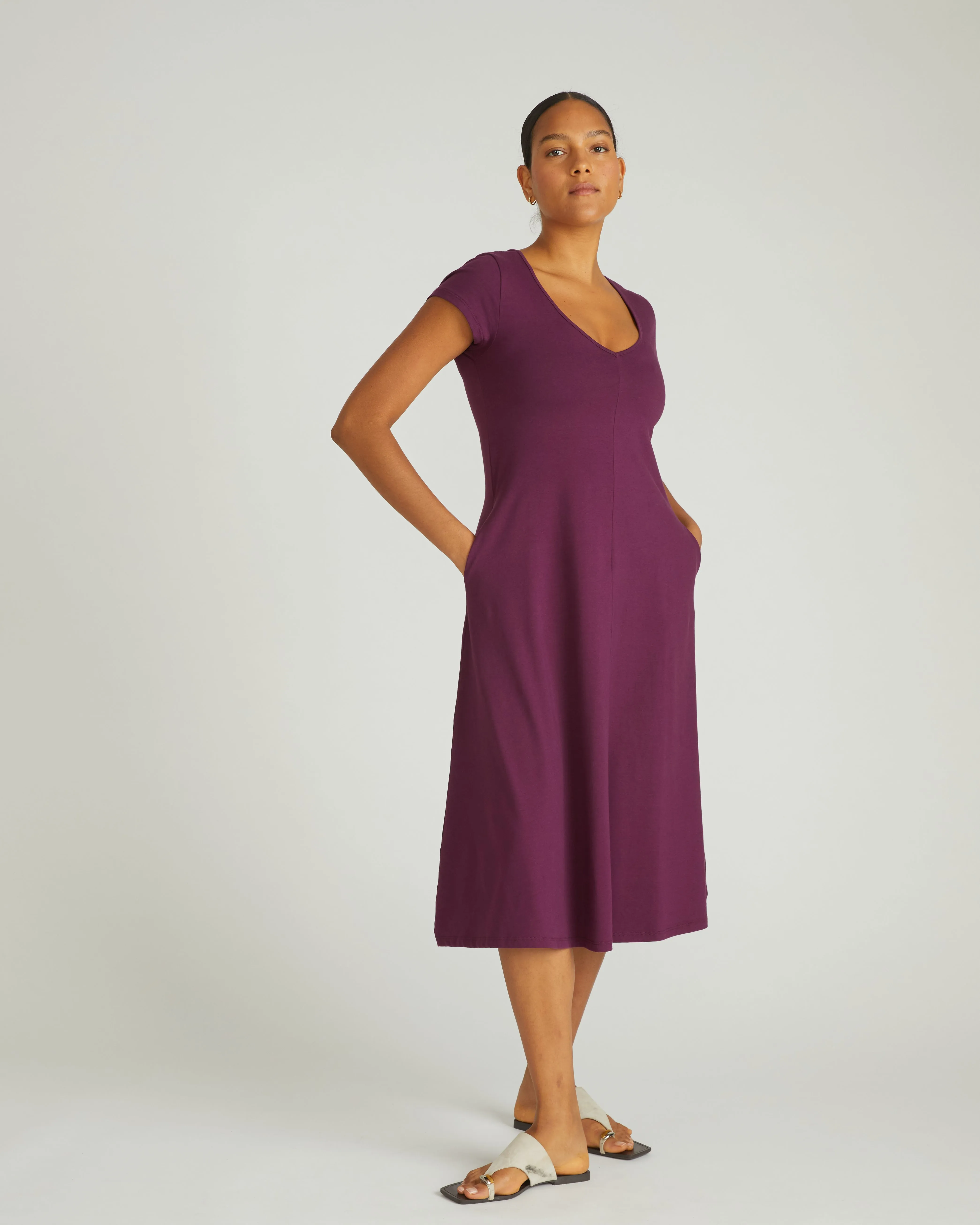 Danna Jersey Dress - Gamay sold by Universal Standard product image thumbnail 5