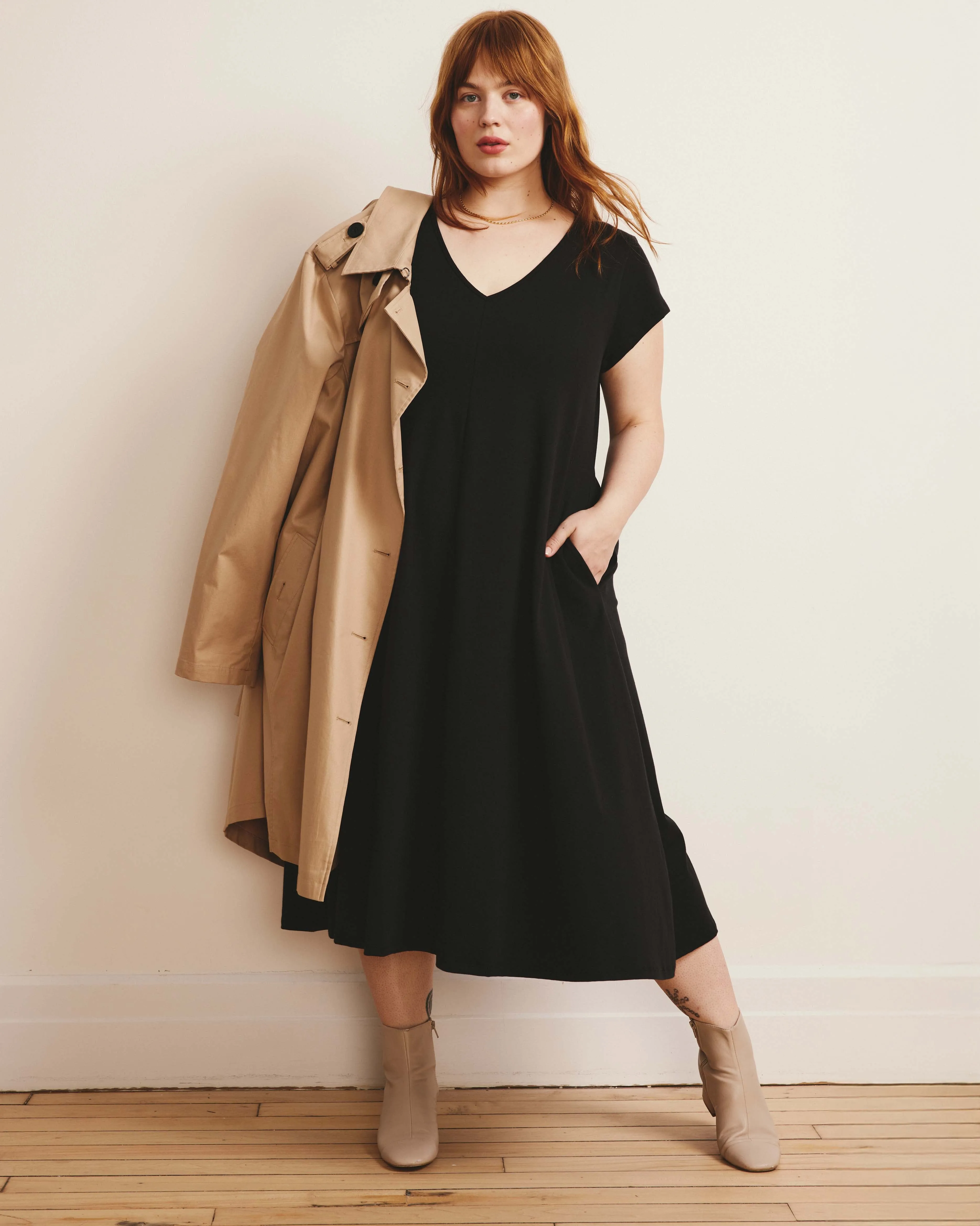 Danna Jersey Dress - Black sold by Universal Standard