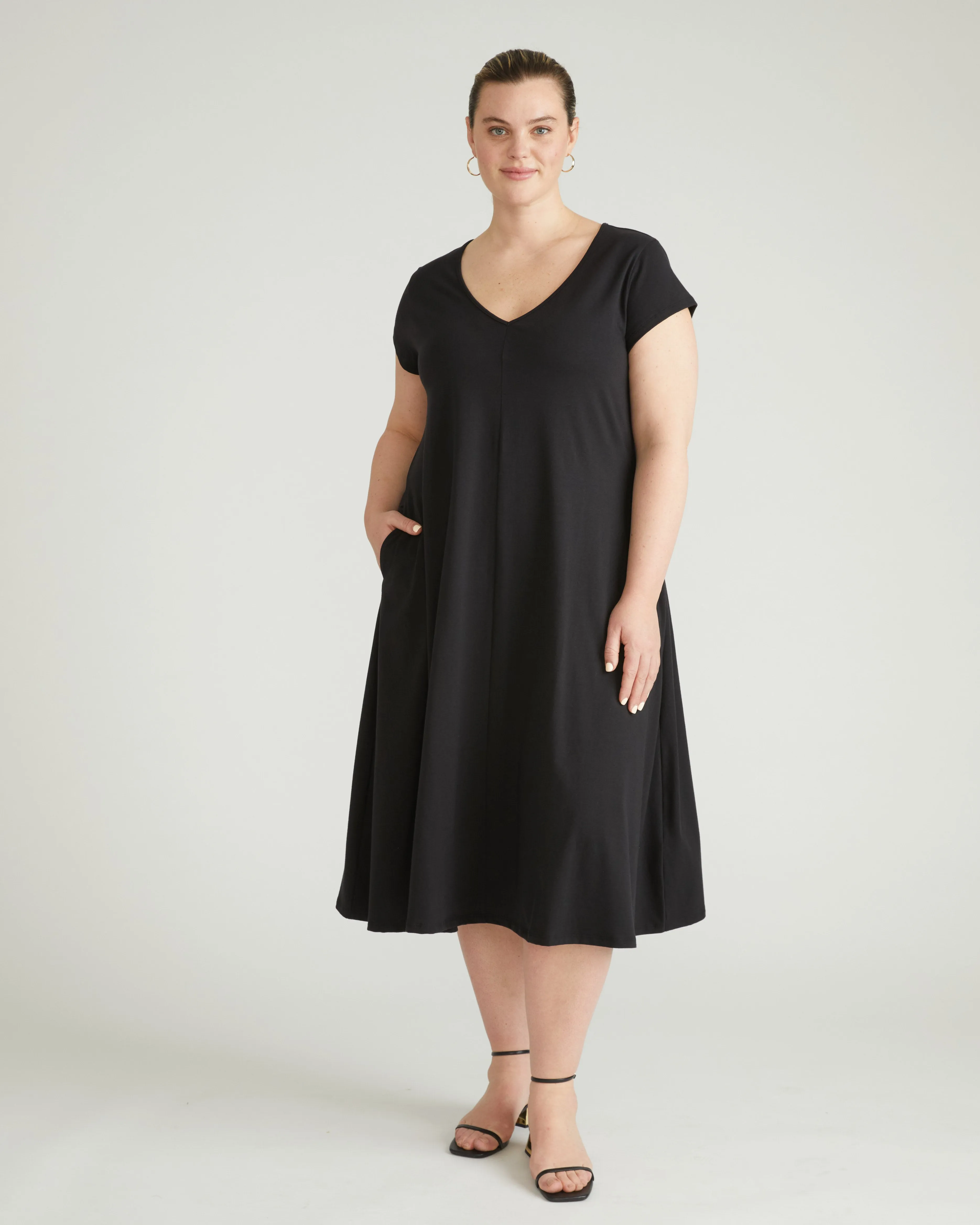 Danna Jersey Dress - Black sold by Universal Standard product image thumbnail 4