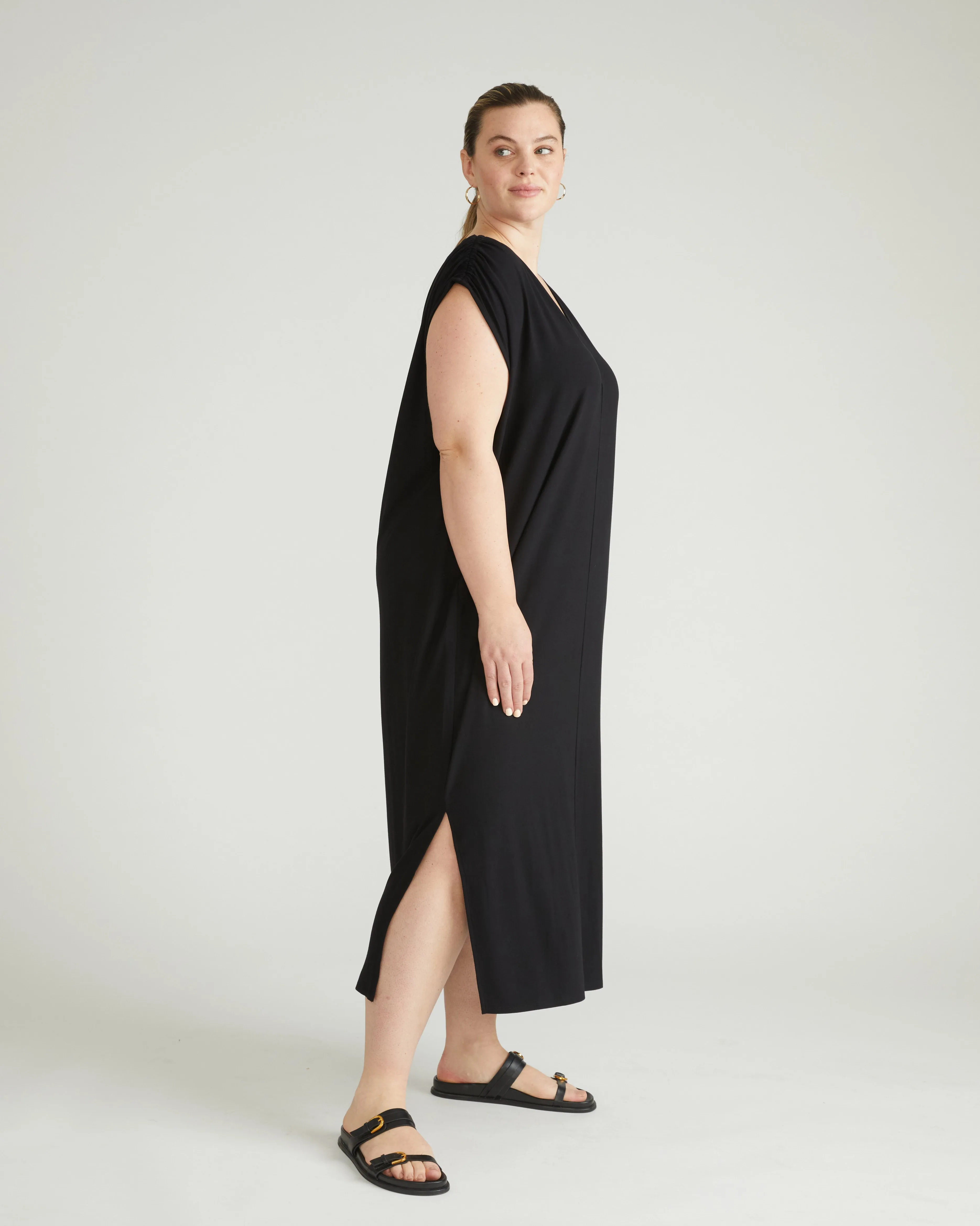 Kris Divine Jersey Kaftan - Black sold by Universal Standard product image thumbnail 3