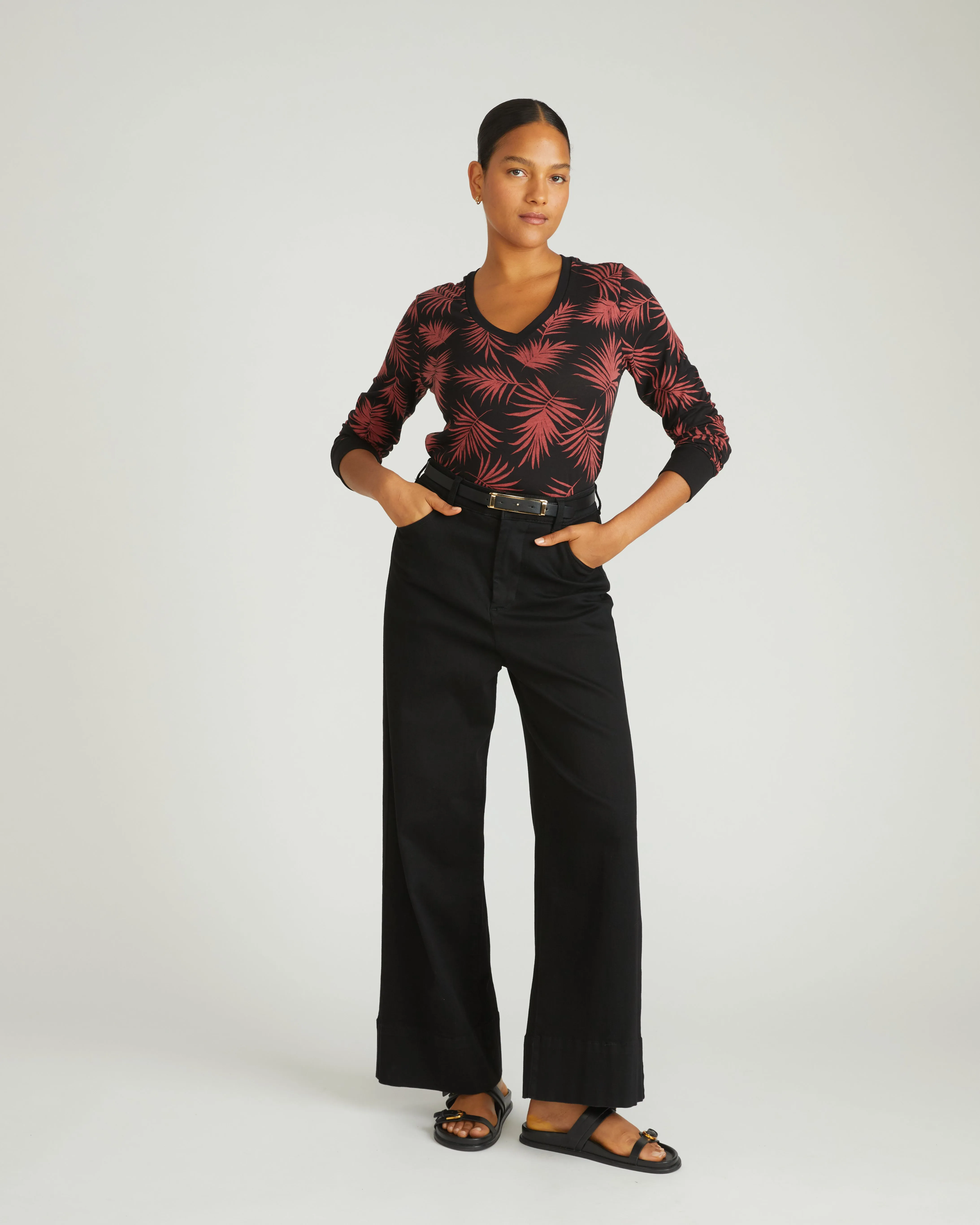 Long Sleeve V Rex - Bohem Print sold by Universal Standard