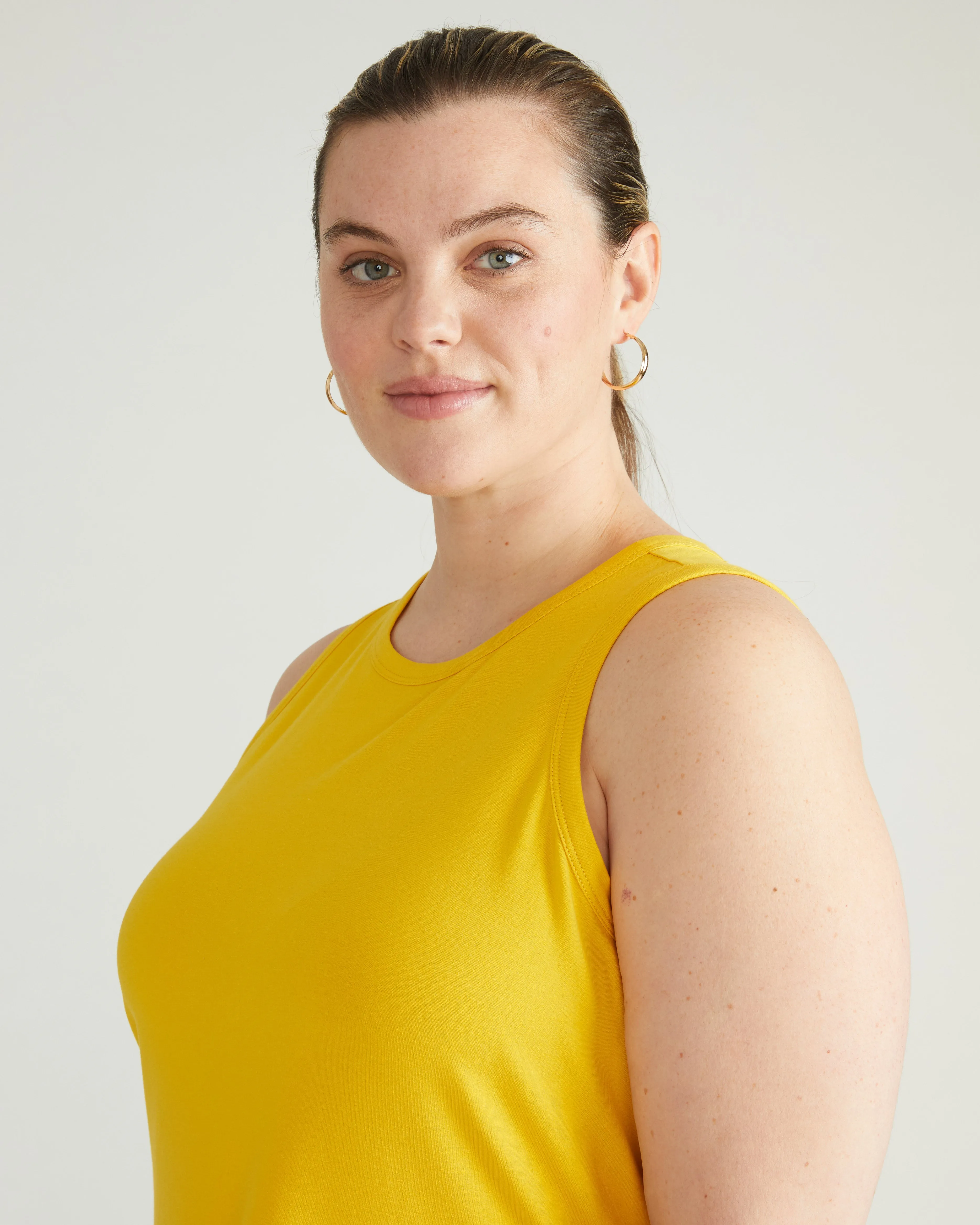 Sardinia Tank Dress - Yellow sold by Universal Standard product image thumbnail 3