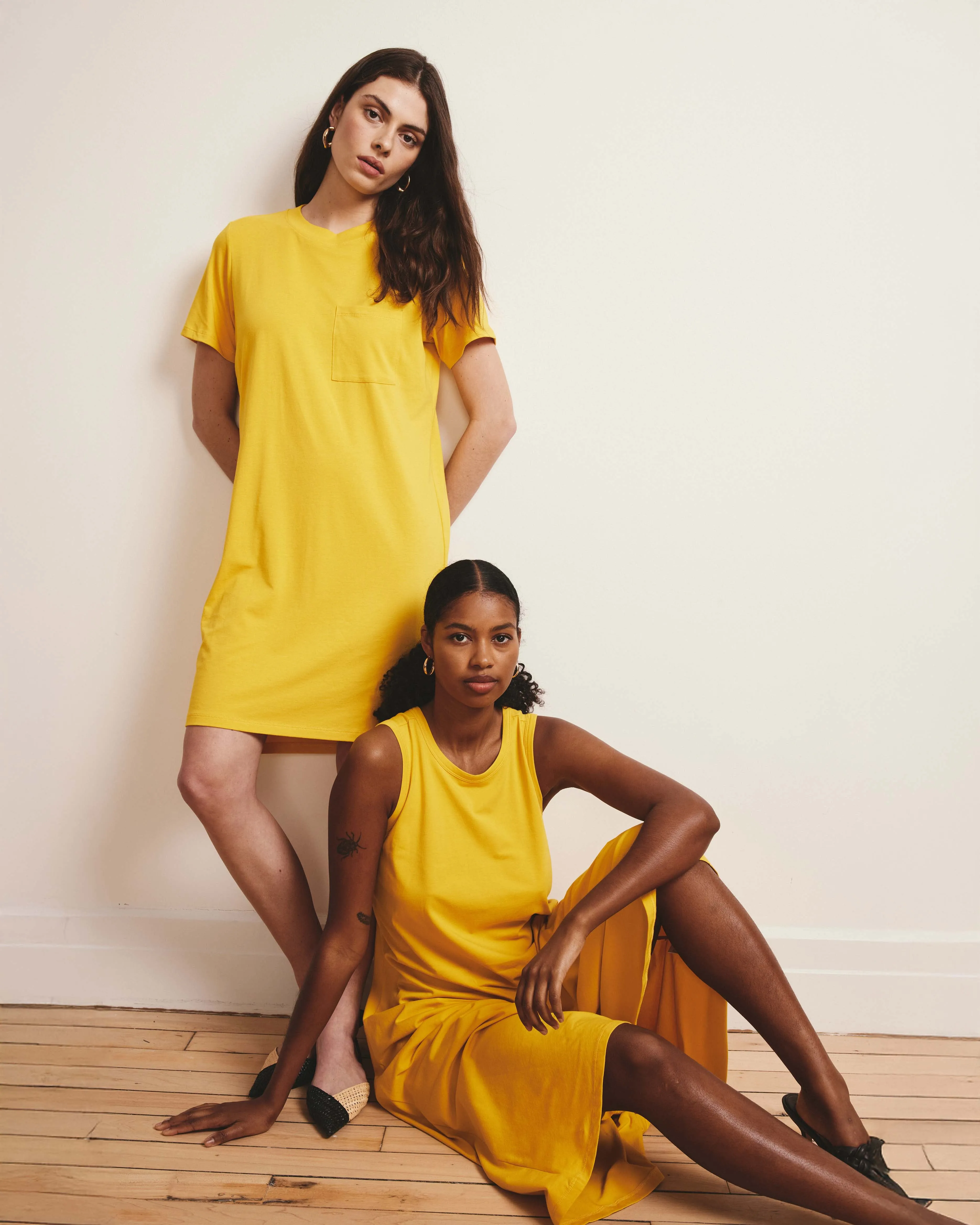 Sardinia Tank Dress - Yellow sold by Universal Standard product image thumbnail 2