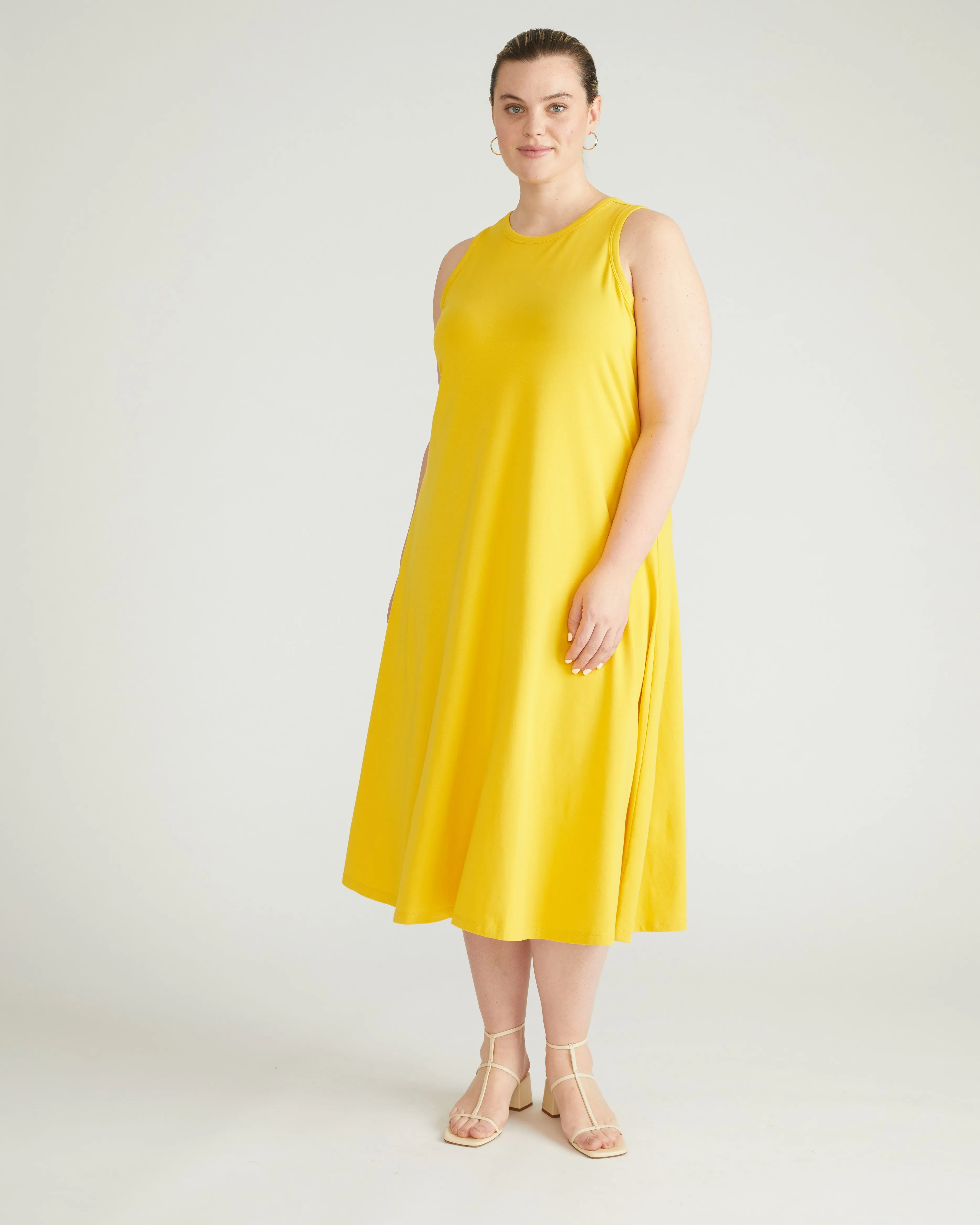 Sardinia Tank Dress - Yellow sold by Universal Standard