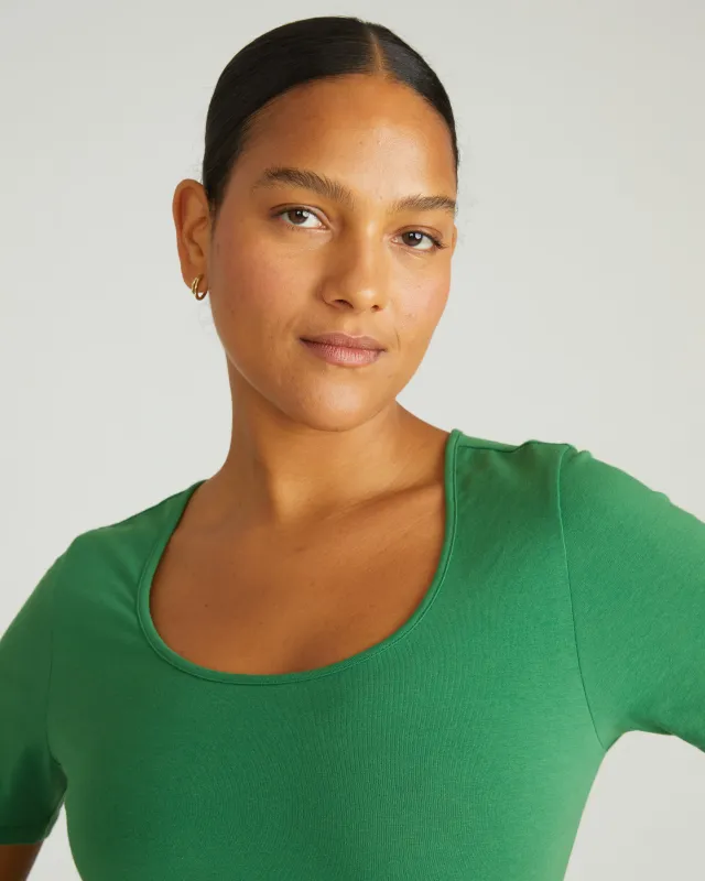 Scoop Neck Tee - Clover sold by Universal Standard