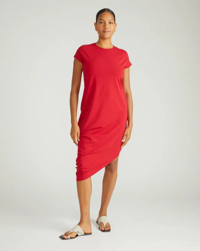 Iconic Geneva Dress - Ruby Red sold by Universal Standard