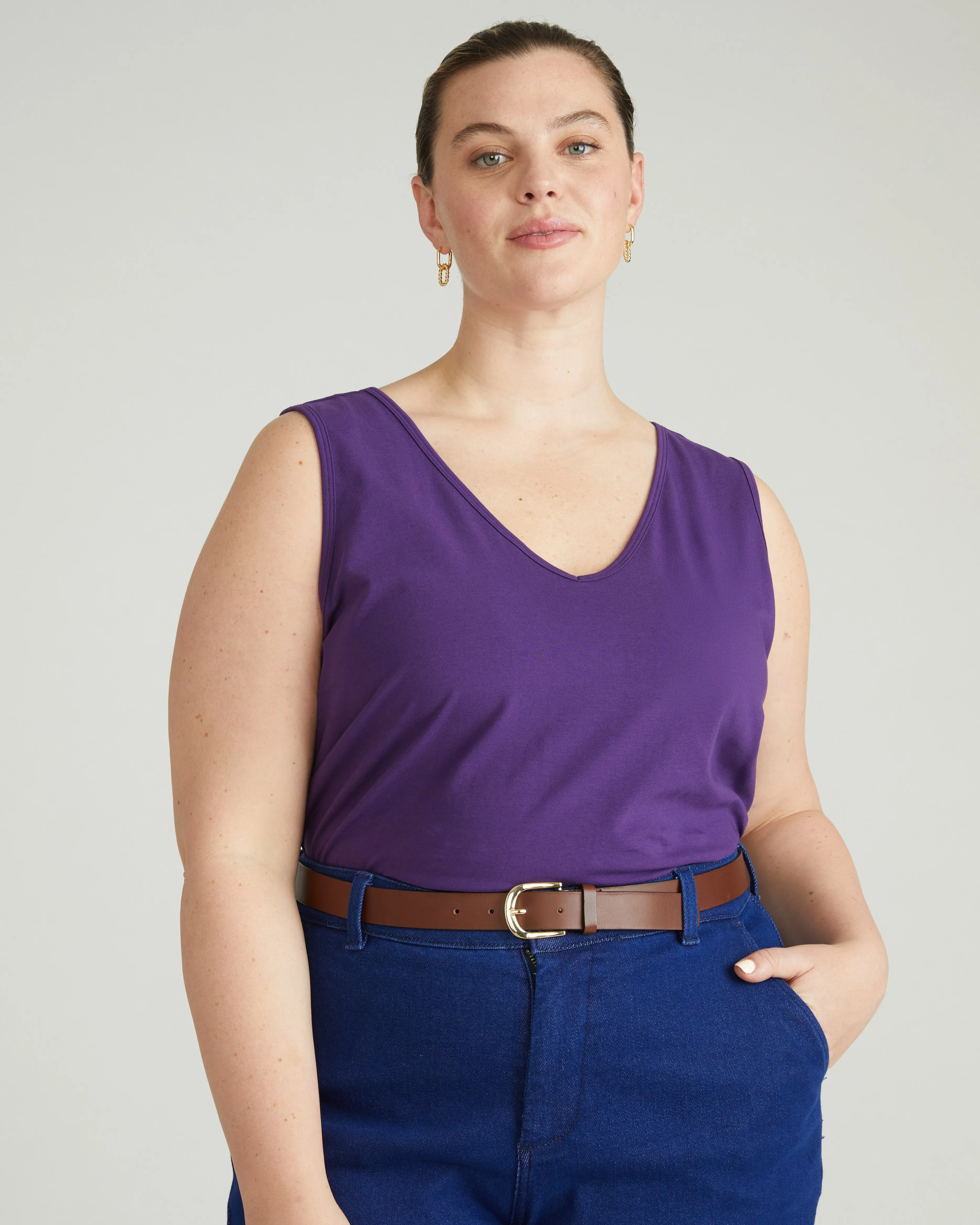 Double V Tank - Deep Purple sold by Universal Standard product image thumbnail 3