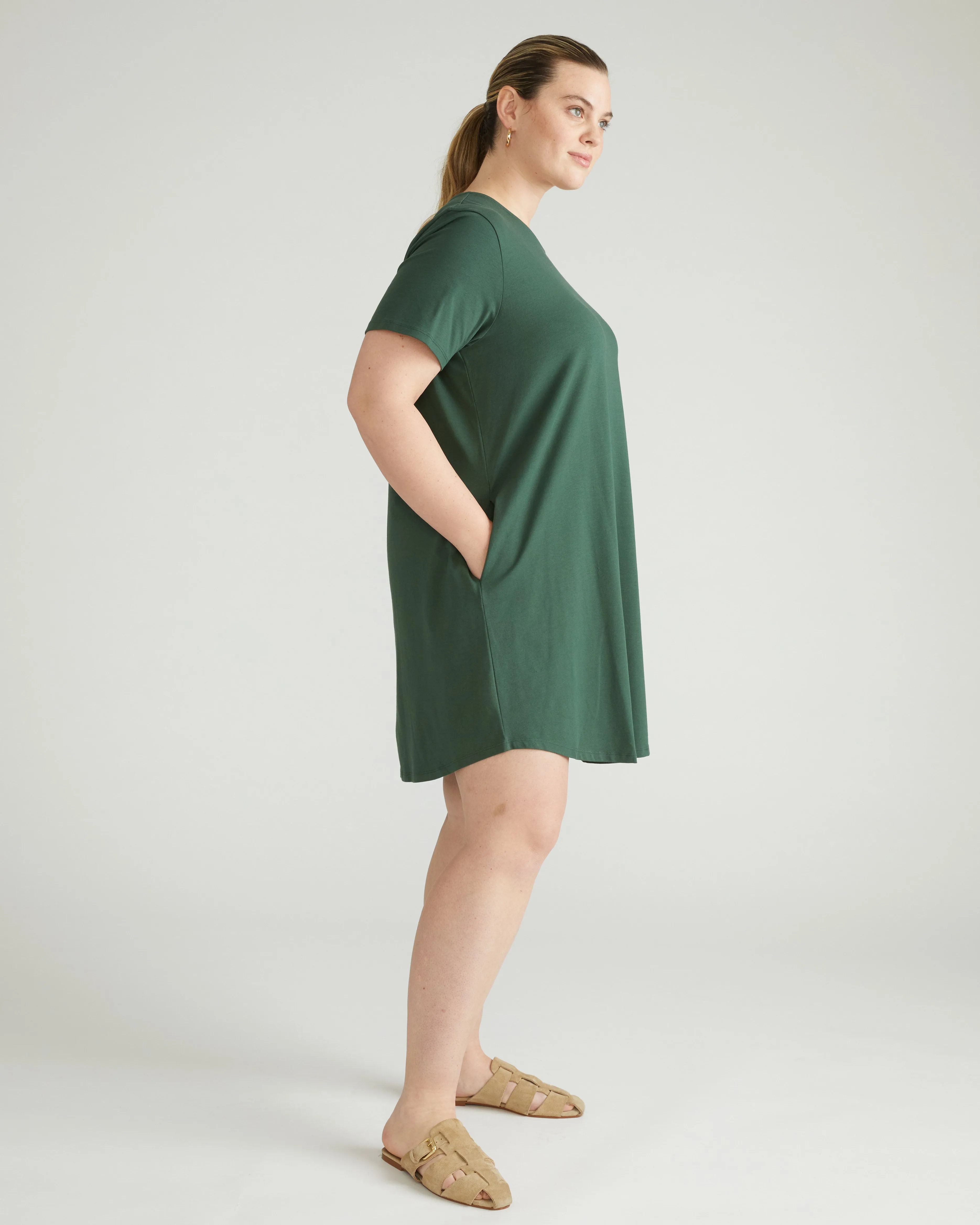 Halie T-Shirt Dress - Conifer sold by Universal Standard product image thumbnail 3