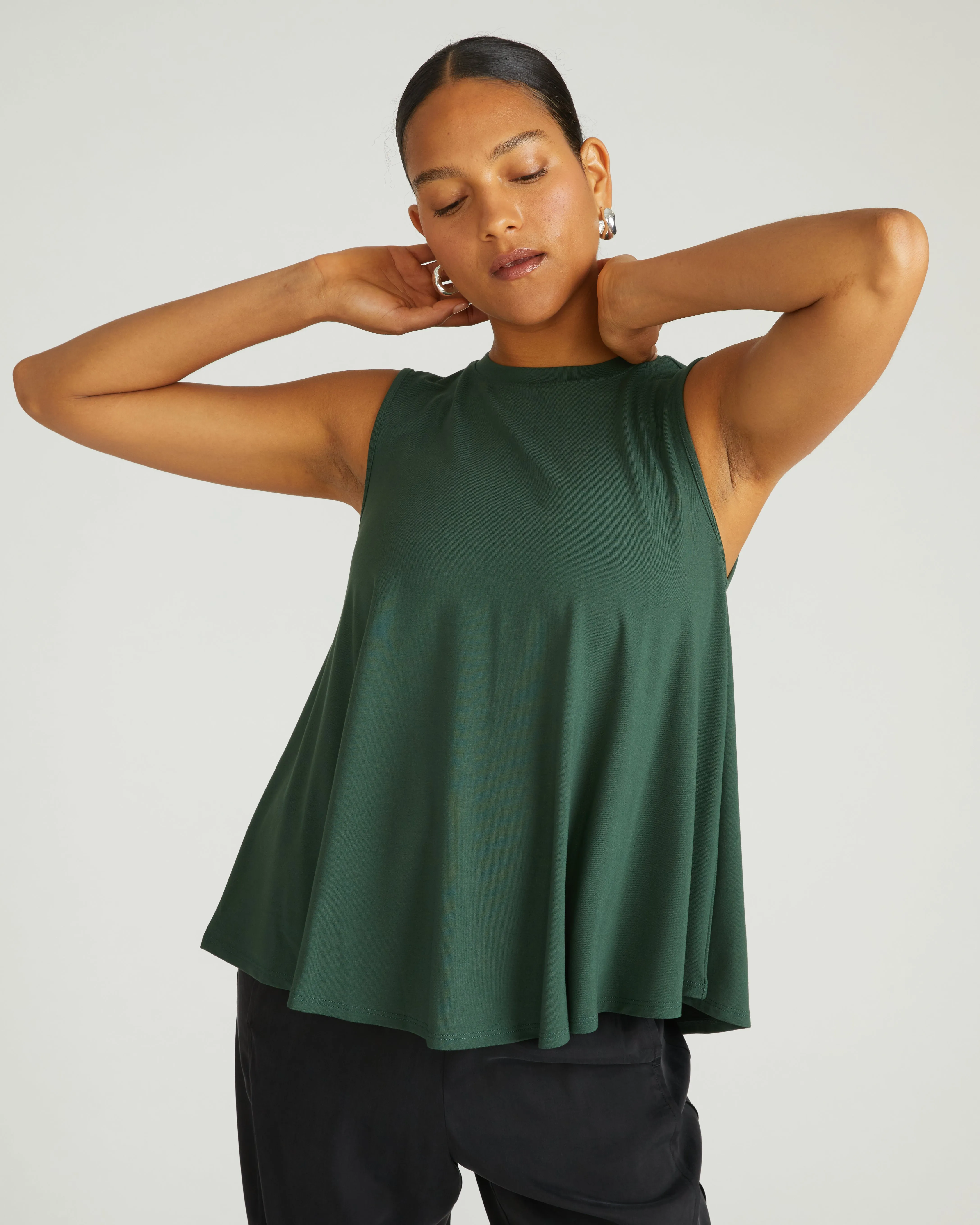 Heatwave Divine Jersey Flared Tank - Conifer sold by Universal Standard product image thumbnail 2