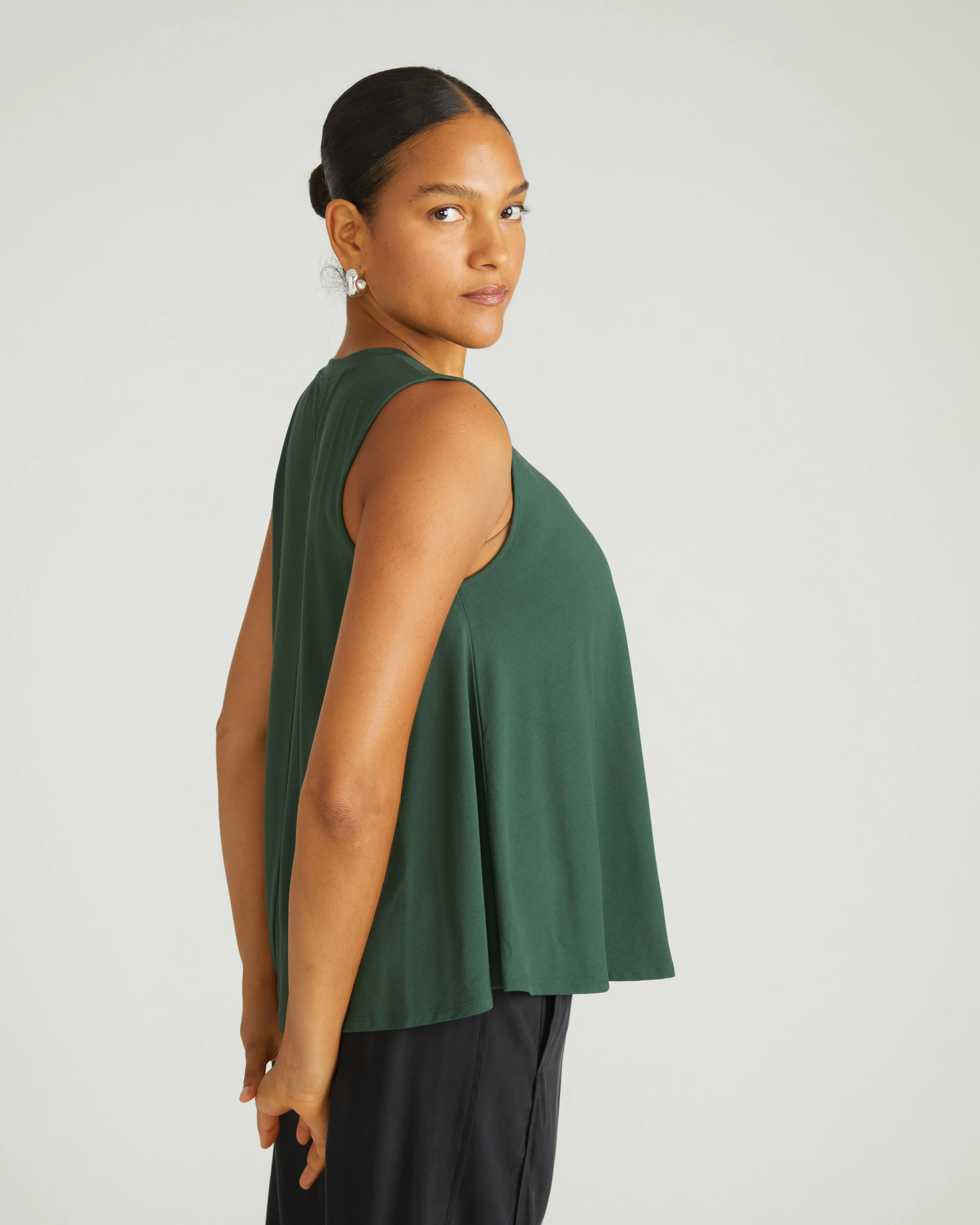 Heatwave Divine Jersey Flared Tank - Conifer sold by Universal Standard product image thumbnail 3