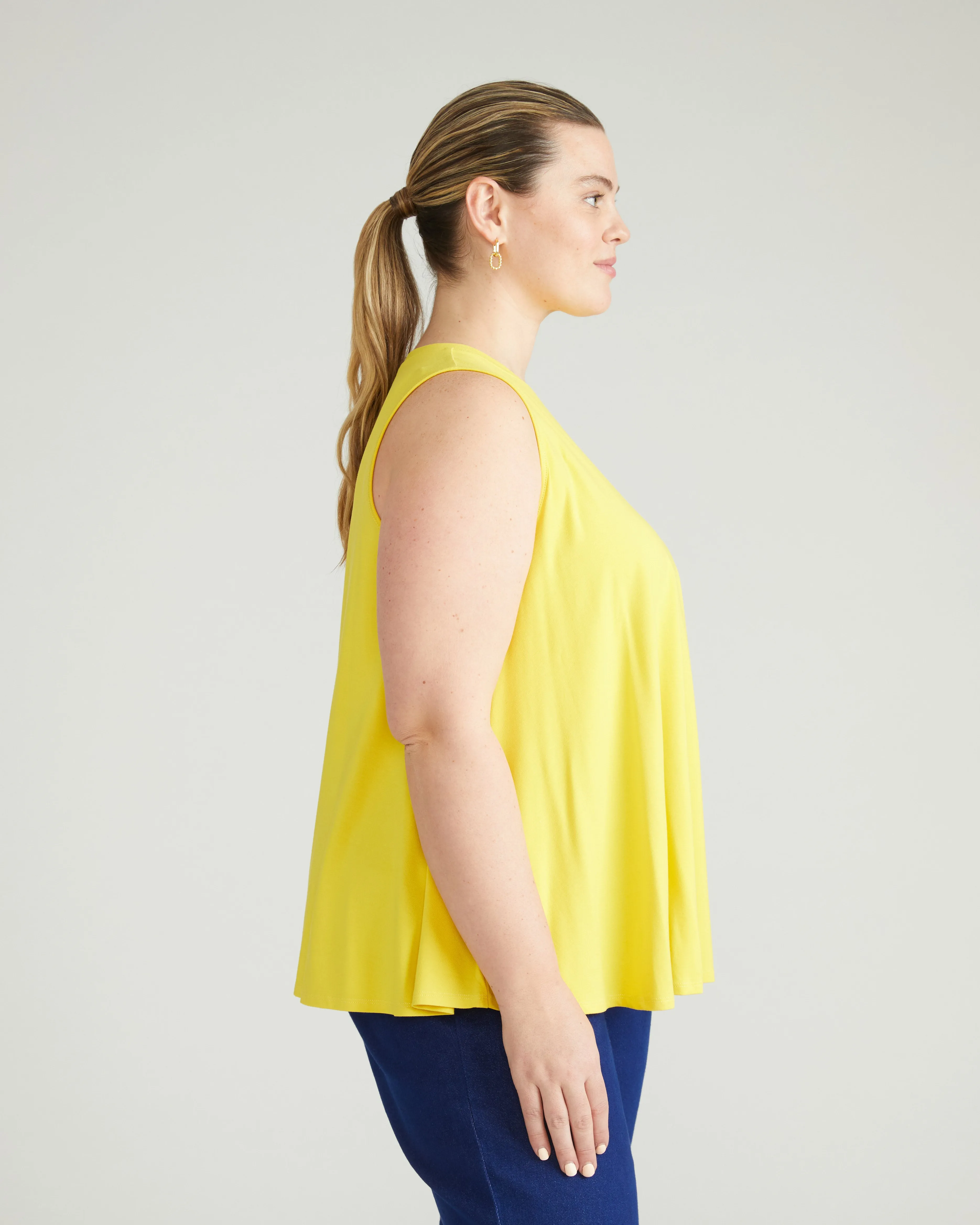 Heatwave Divine Jersey Flared Tank - Yellow sold by Universal Standard product image thumbnail 2