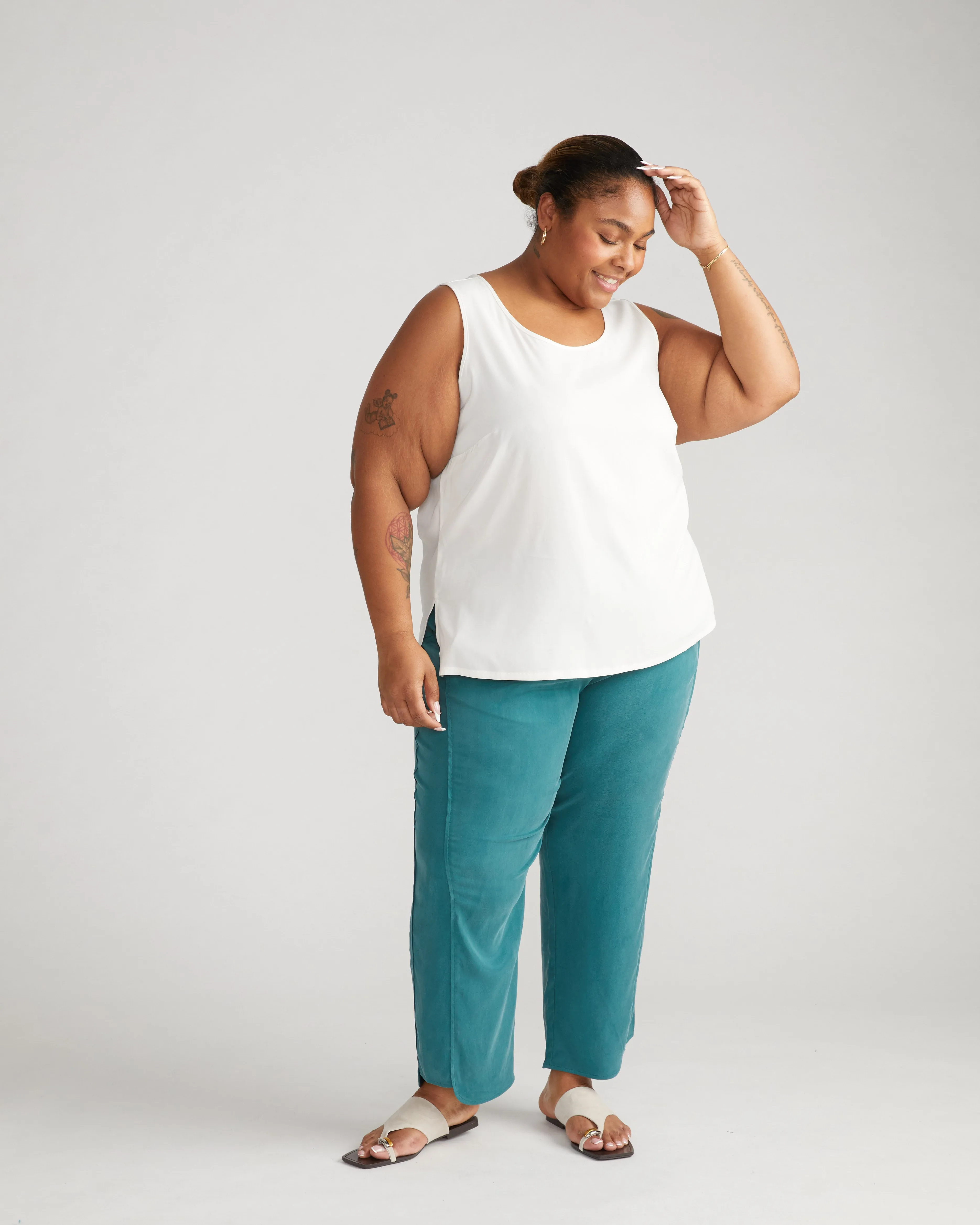 Cooling Stretch Cupro Tank - Cream sold by Universal Standard product image thumbnail 3