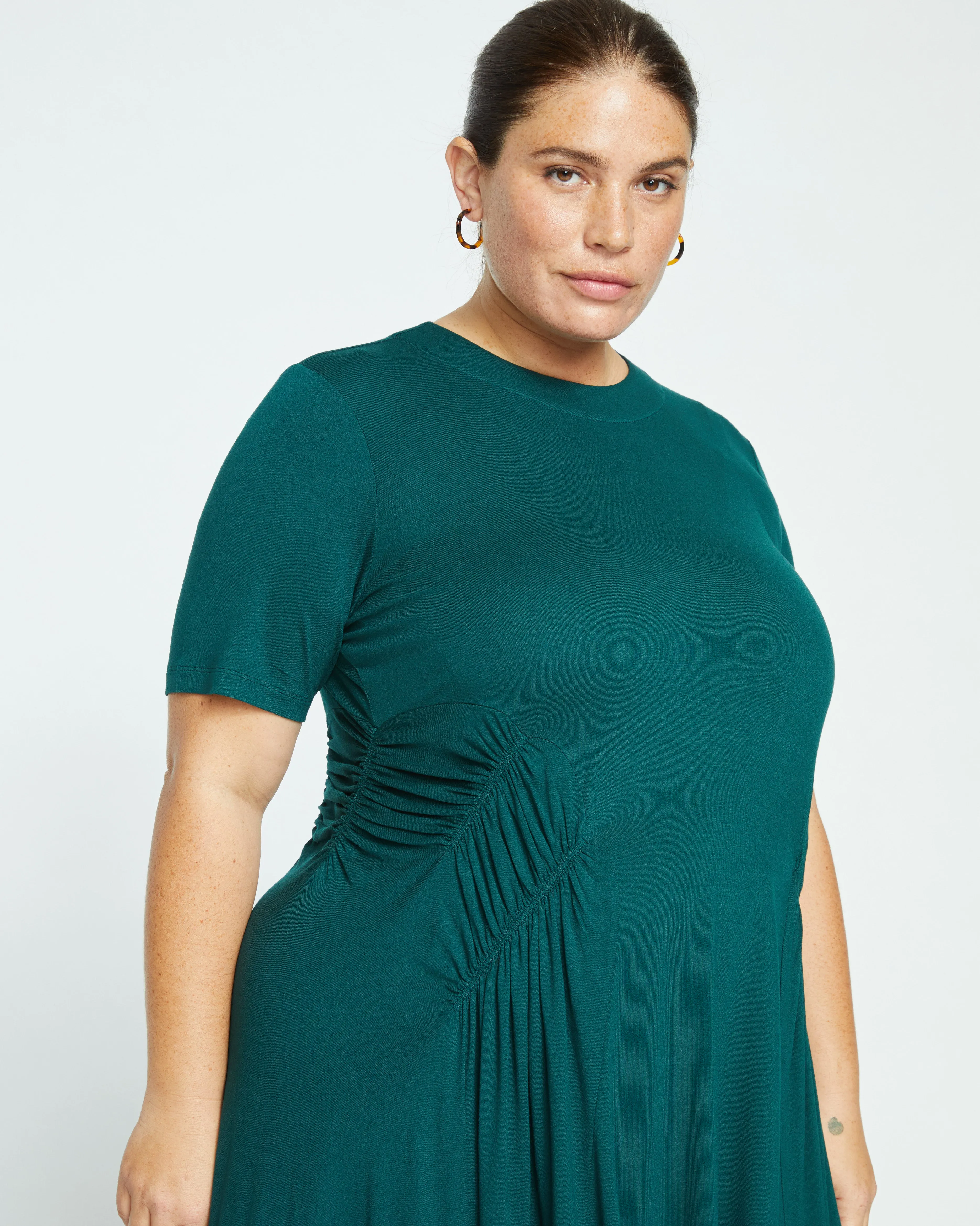 Devi Liquid Jersey Dress - Forest Green sold by Universal Standard product image thumbnail 2