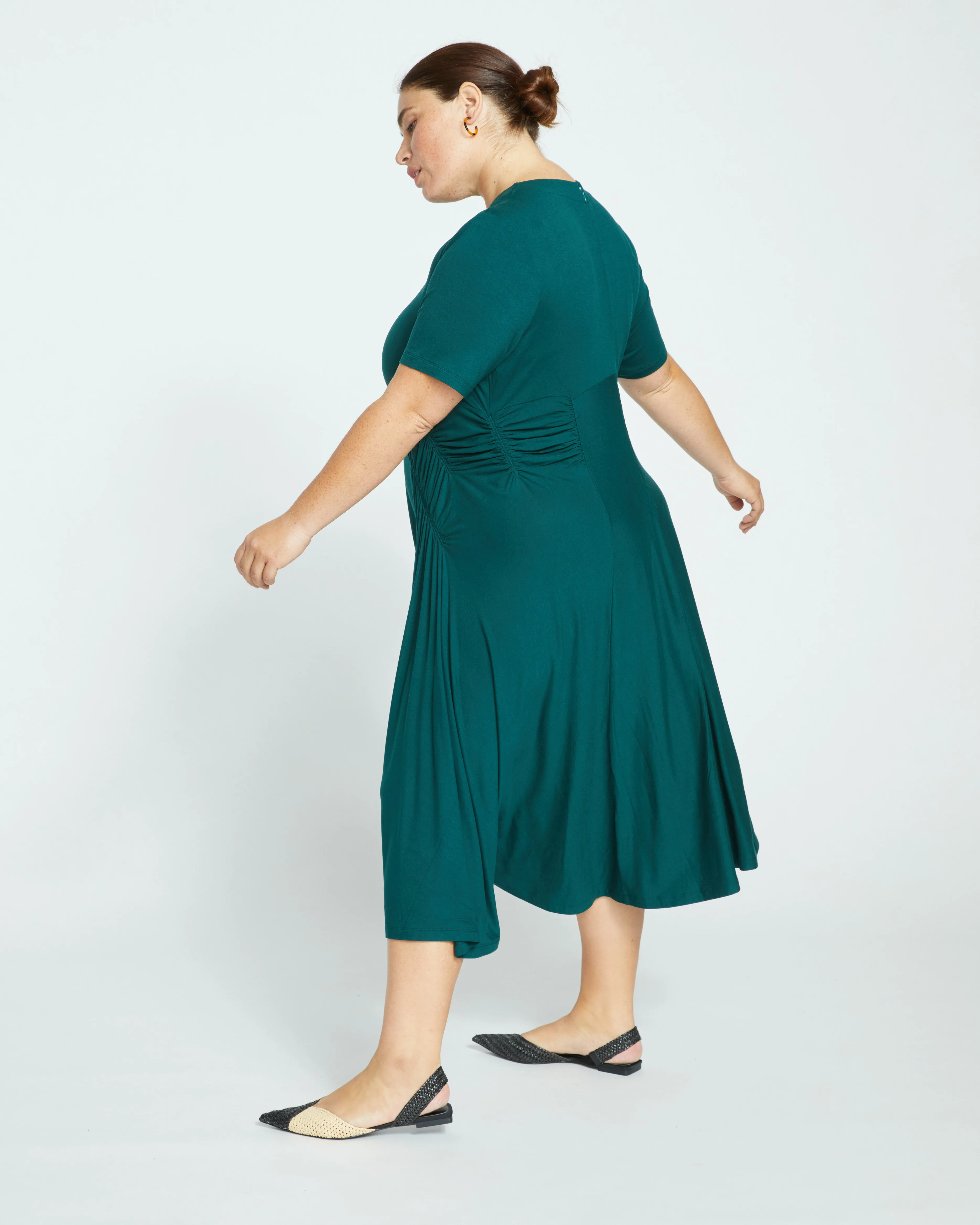 Devi Liquid Jersey Dress - Forest Green sold by Universal Standard product image thumbnail 4