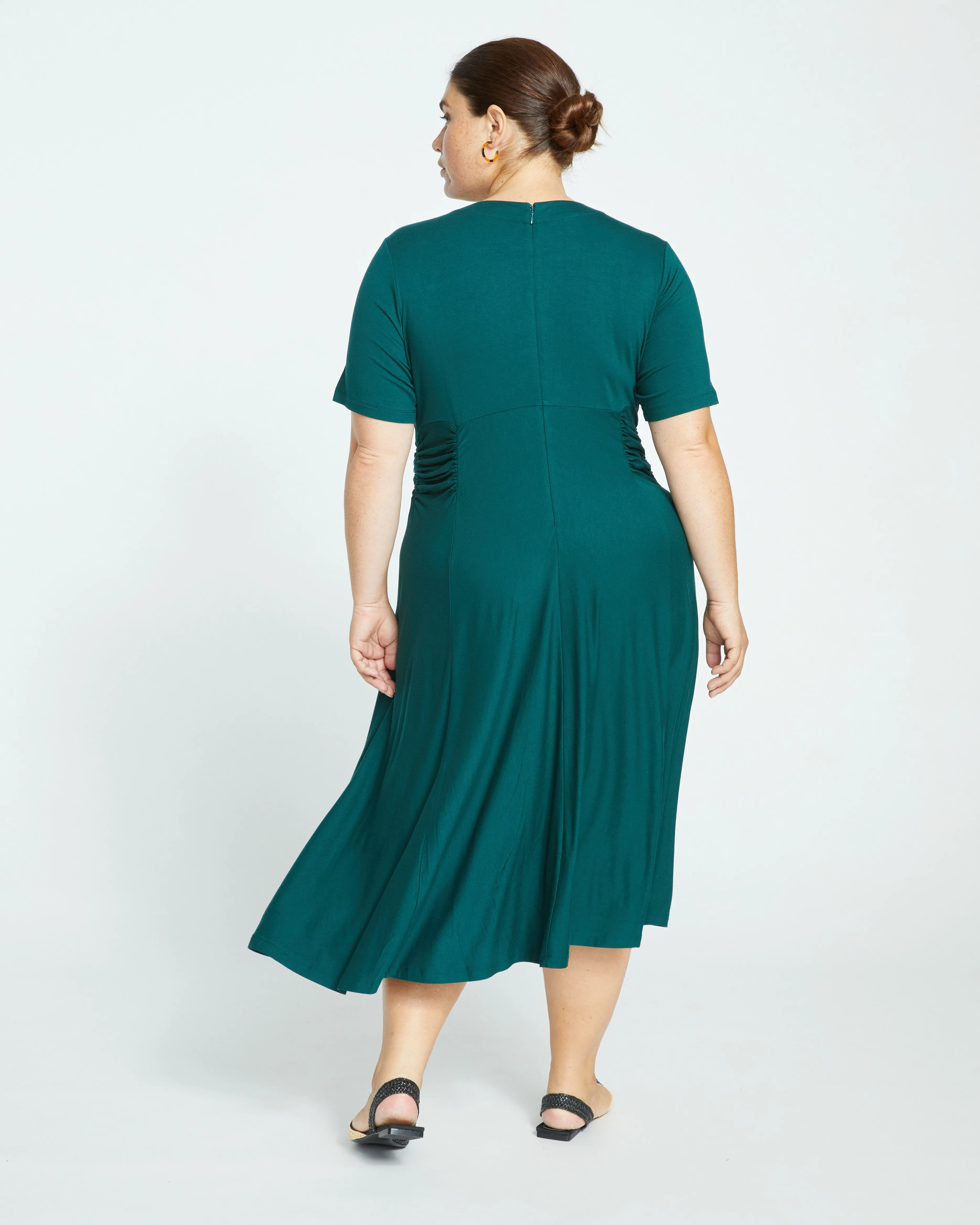 Devi Liquid Jersey Dress - Forest Green sold by Universal Standard product image thumbnail 5