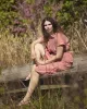 Sandy Stretch Poplin Shirtdress - Coral Reef/White Stripe sold by Universal Standard