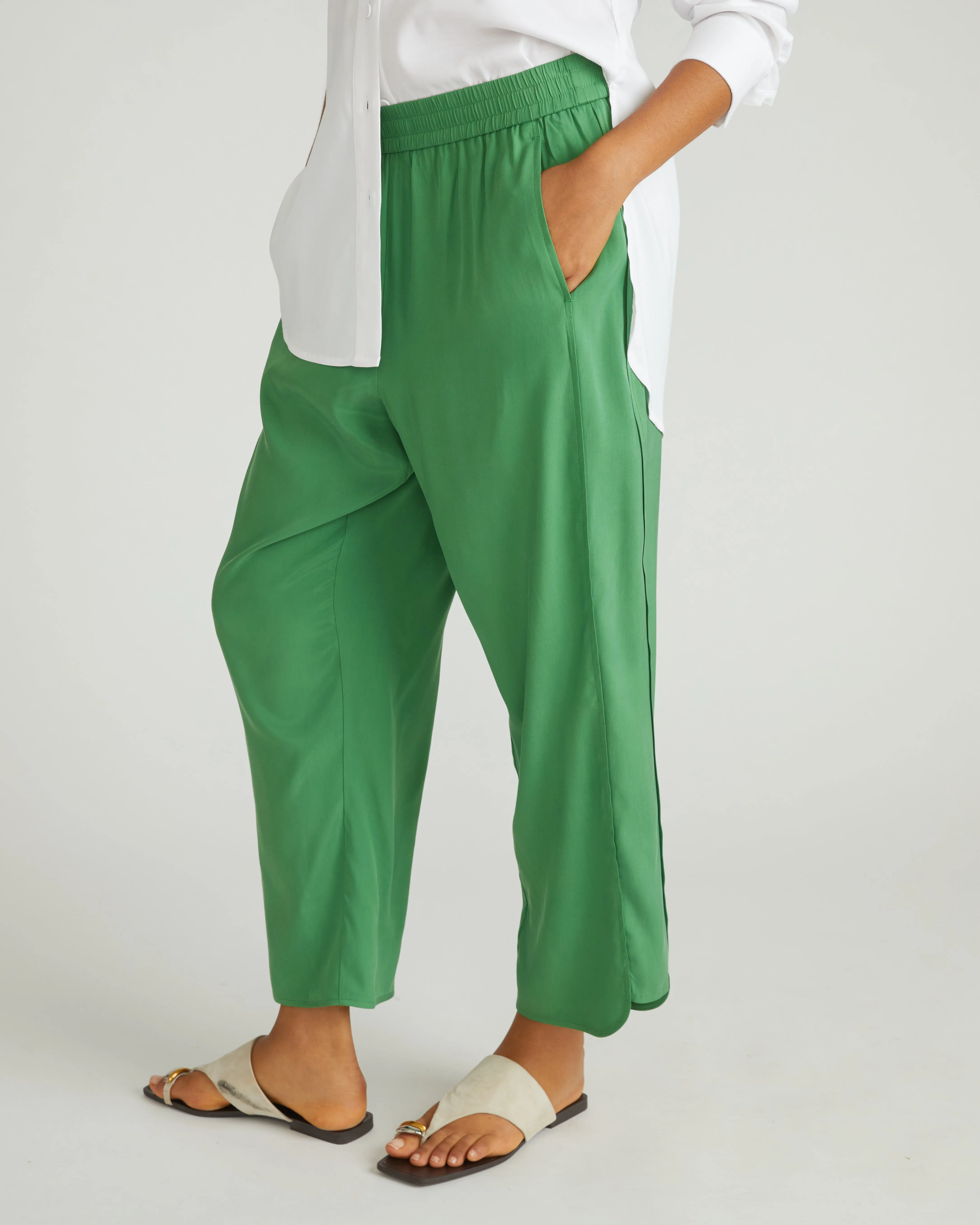 Cooling Stretch Cupro Pants - Clover sold by Universal Standard product image thumbnail 2