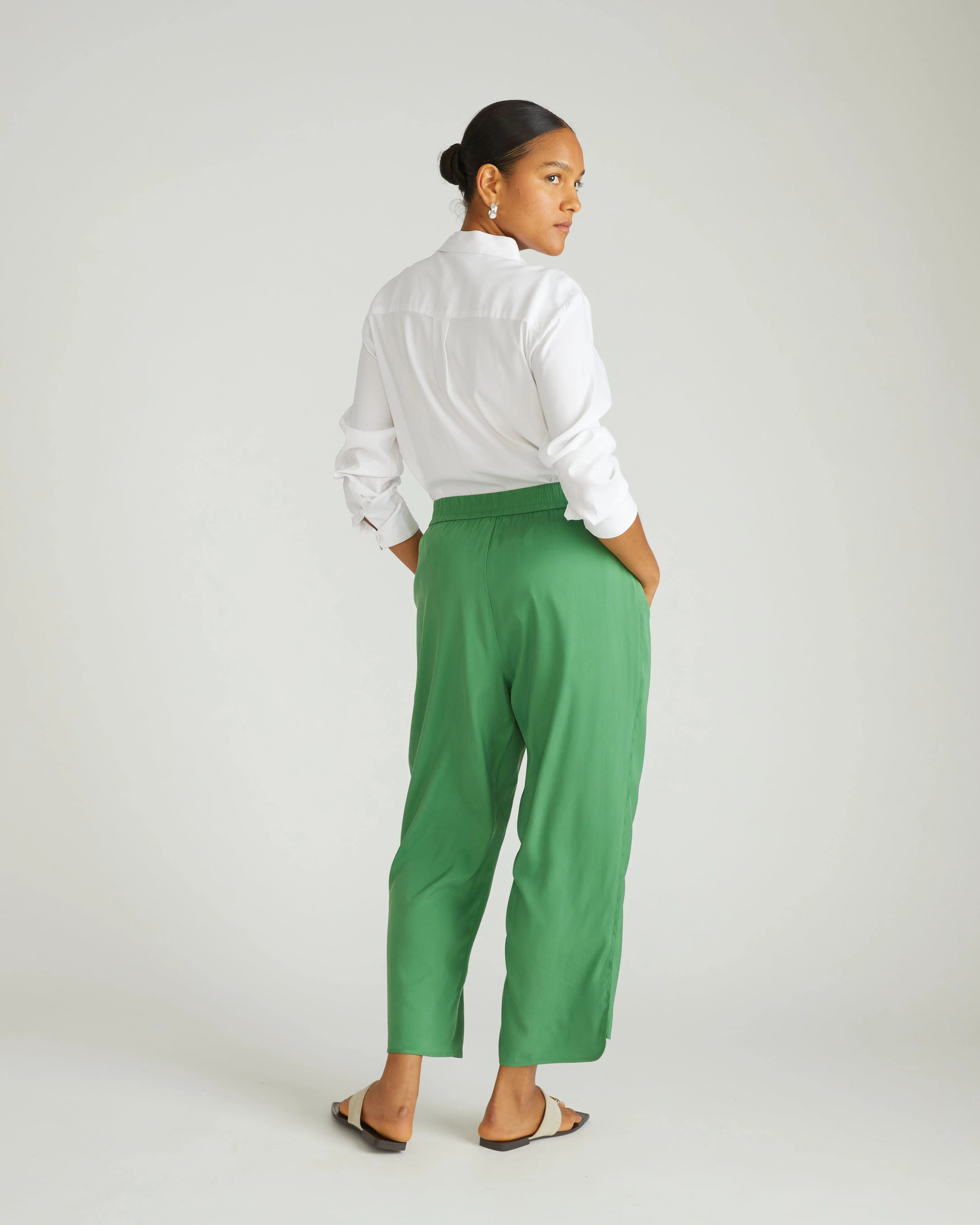 Cooling Stretch Cupro Pants - Clover sold by Universal Standard product image thumbnail 3