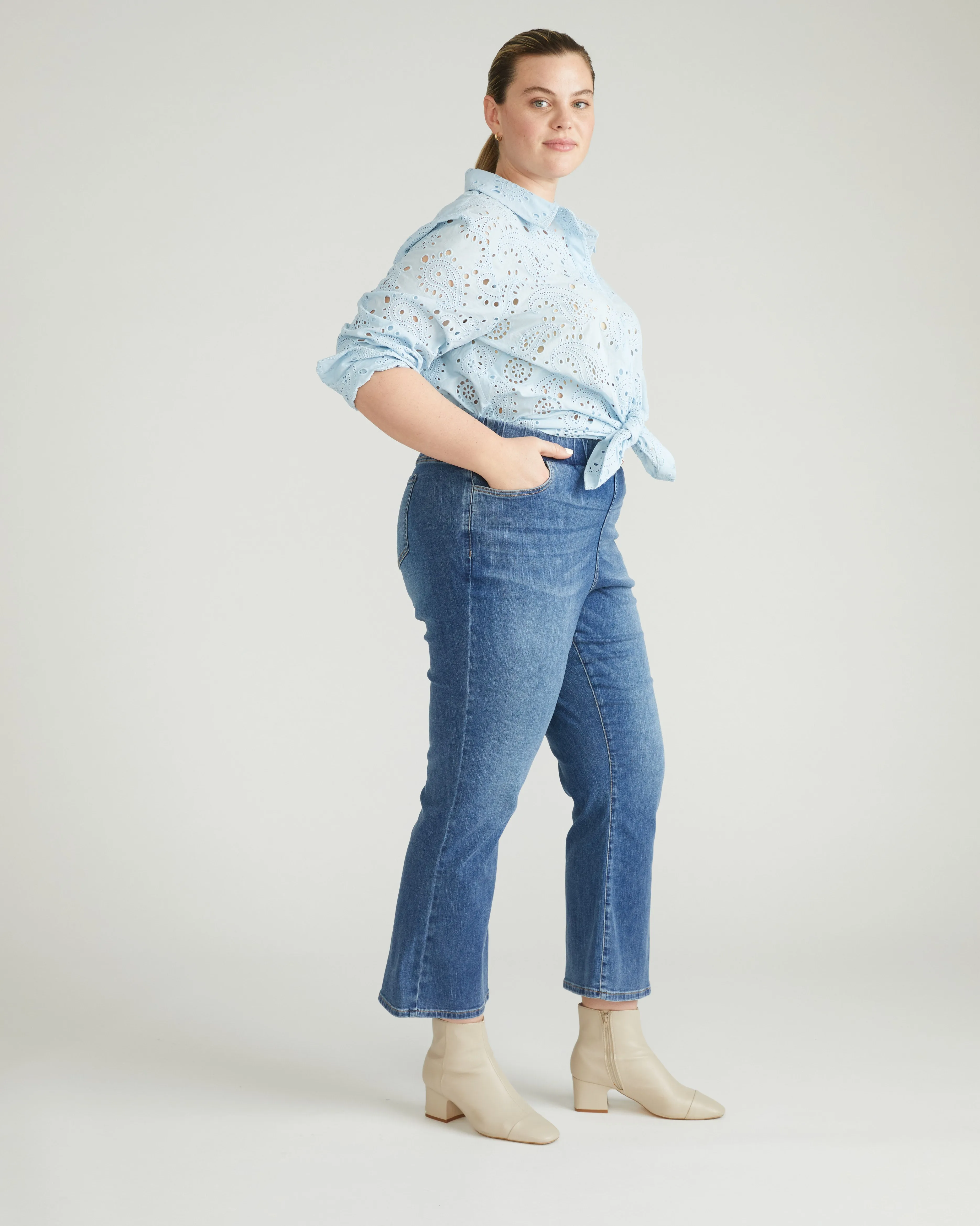 ComfortDenim Bootcut Jeans - Western Blue Wash sold by Universal Standard product image thumbnail 2