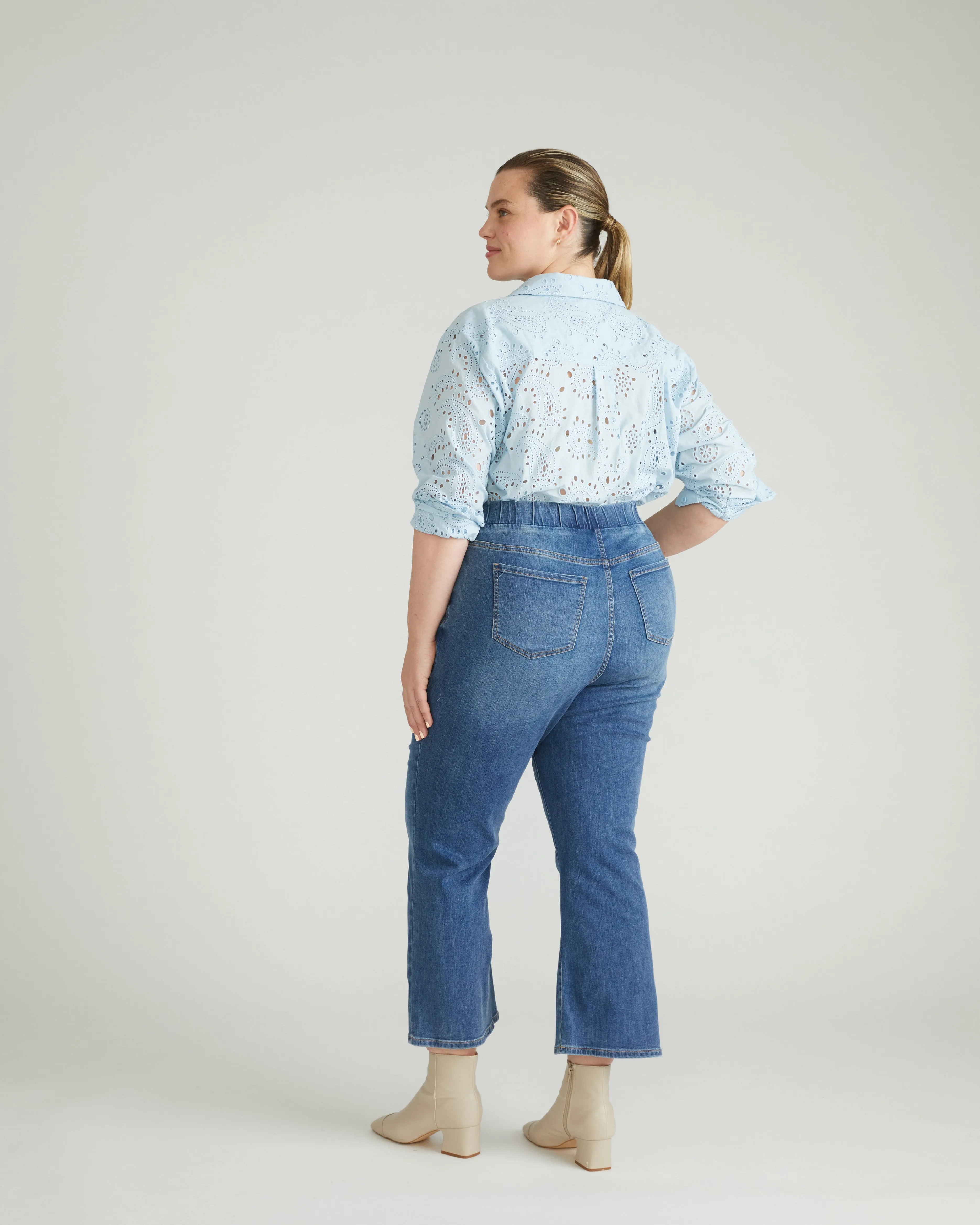 ComfortDenim Bootcut Jeans - Western Blue Wash sold by Universal Standard product image thumbnail 3
