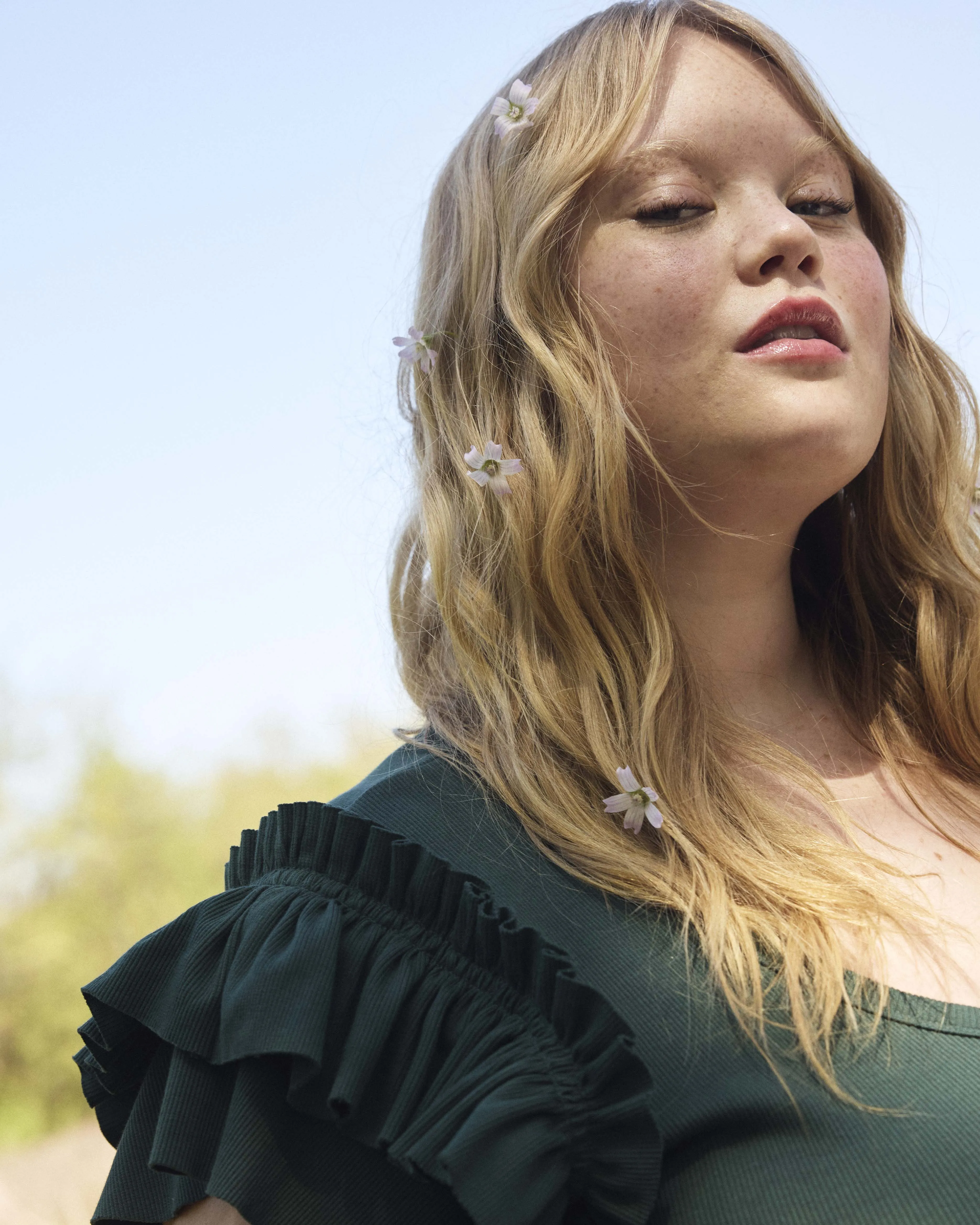 Magnolia Ribbed Top - Conifer sold by Universal Standard product image thumbnail 5