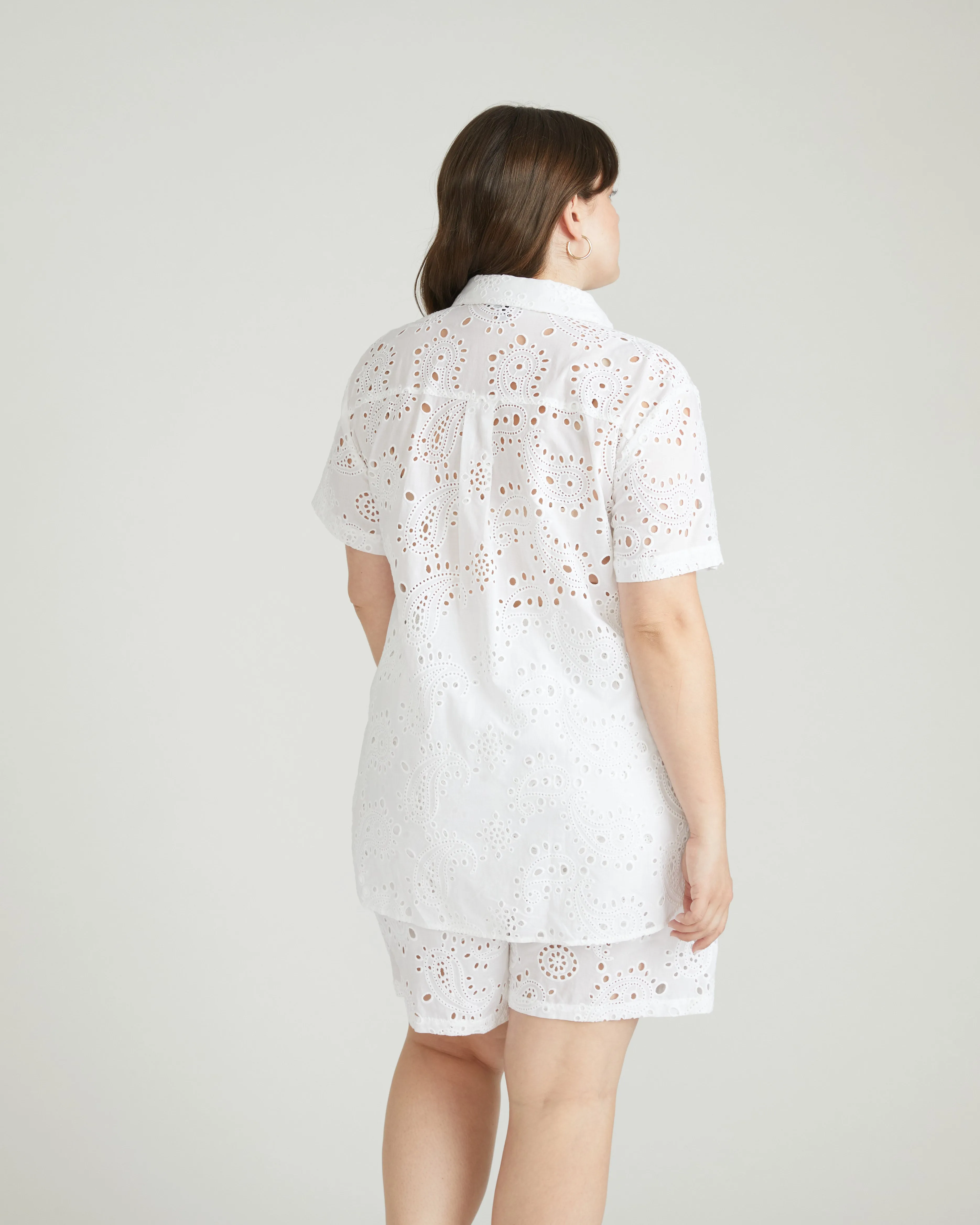 Erica Cotton Eyelet Shirt - White sold by Universal Standard product image thumbnail 4