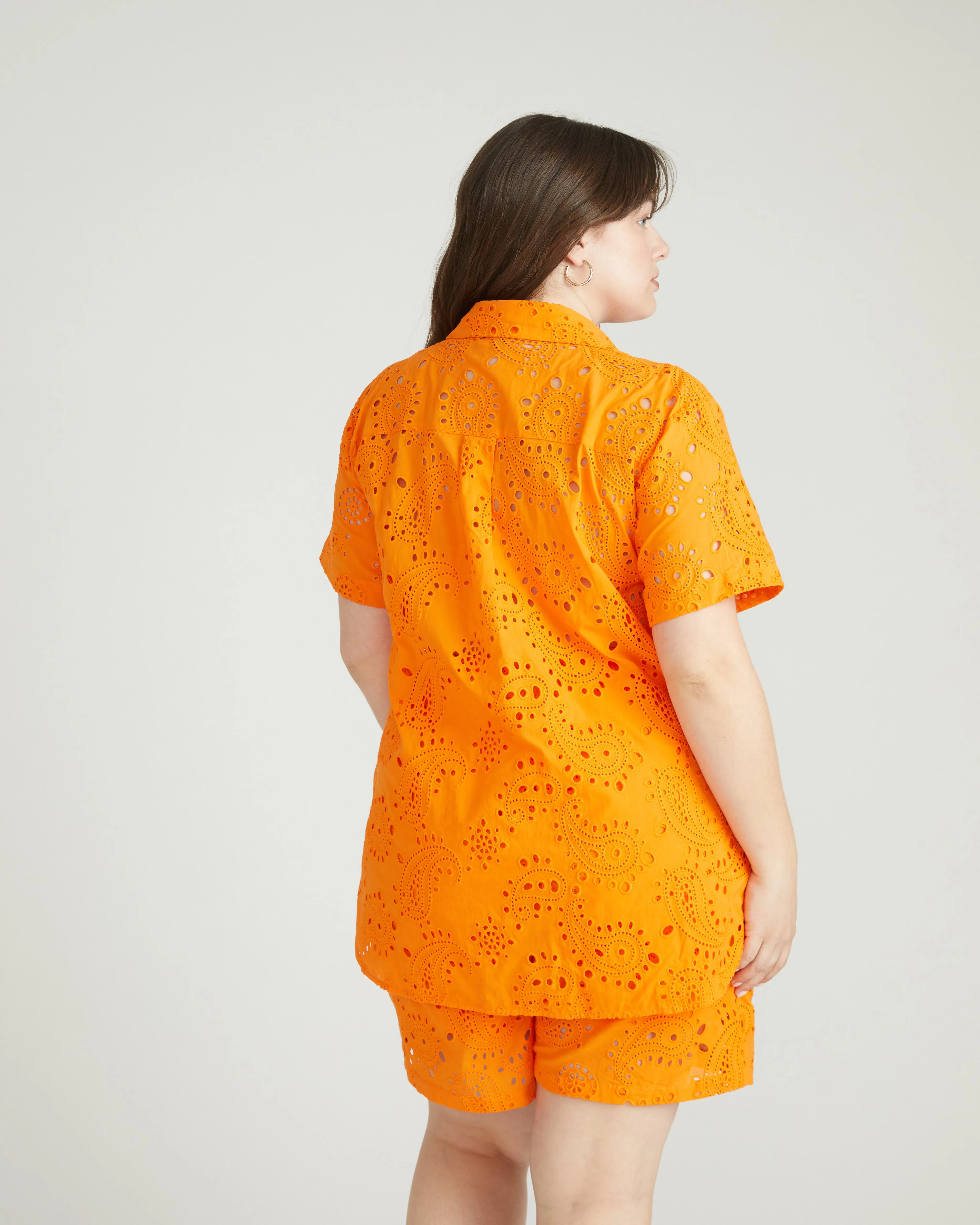 Erica Cotton Eyelet Shirt - Arancia sold by Universal Standard product image thumbnail 3