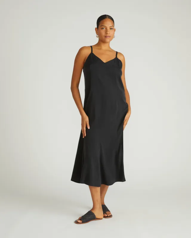 Amber Summer Slip Dress - Black sold by Universal Standard