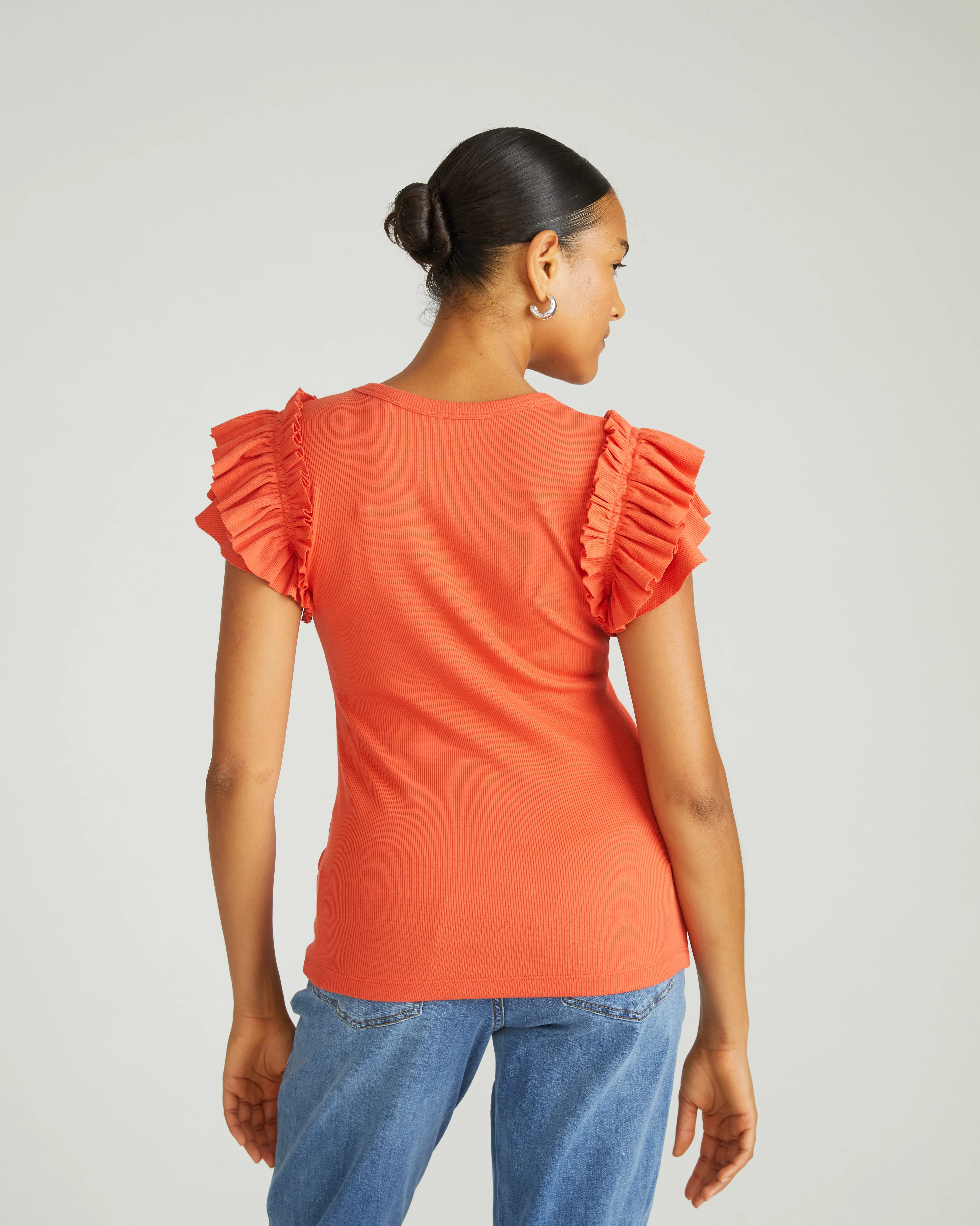 Magnolia Ribbed Top - Coral Reef sold by Universal Standard product image thumbnail 3