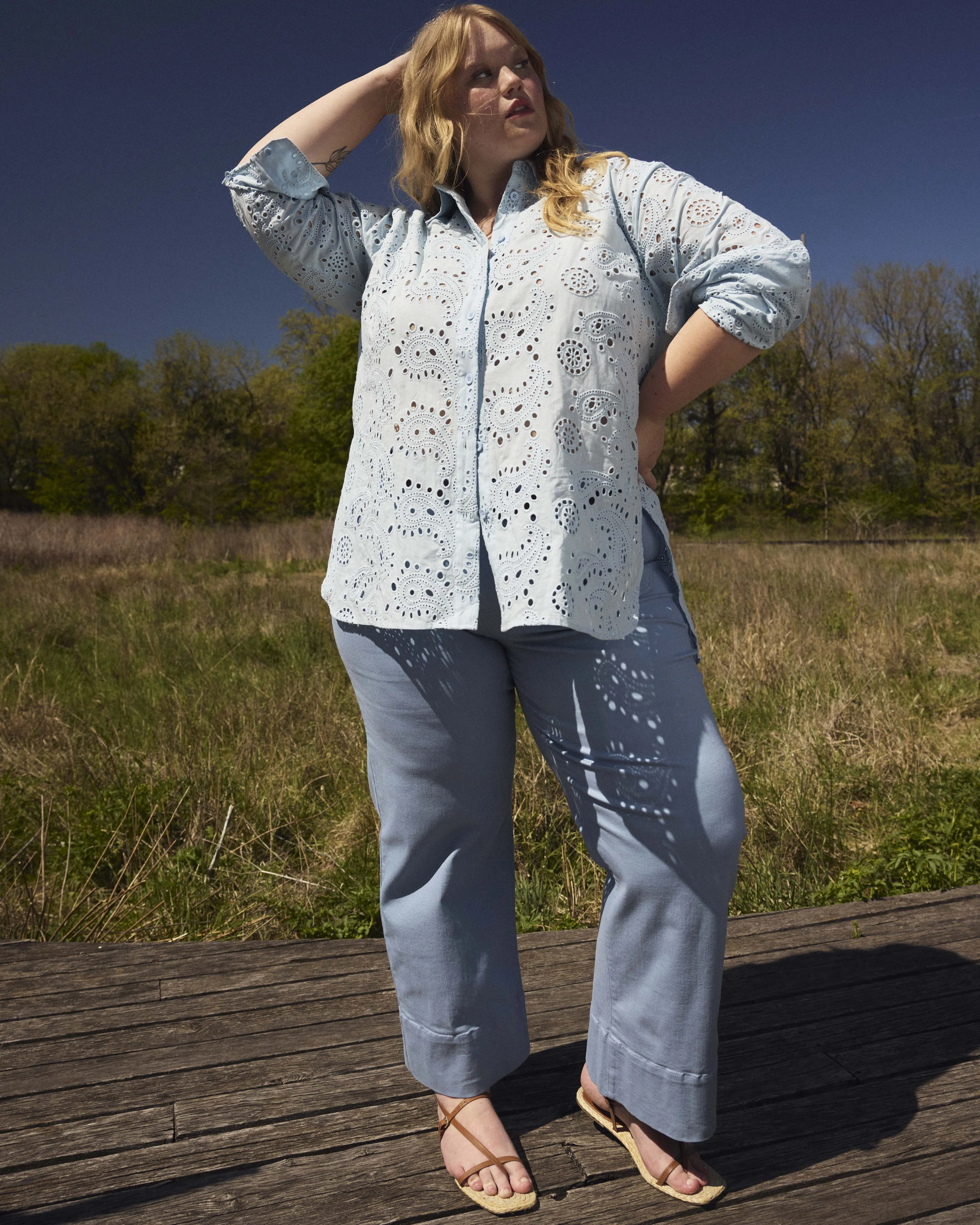 Claudia High Rise Stretch Jeans - Clear Sky sold by Universal Standard product image thumbnail 2