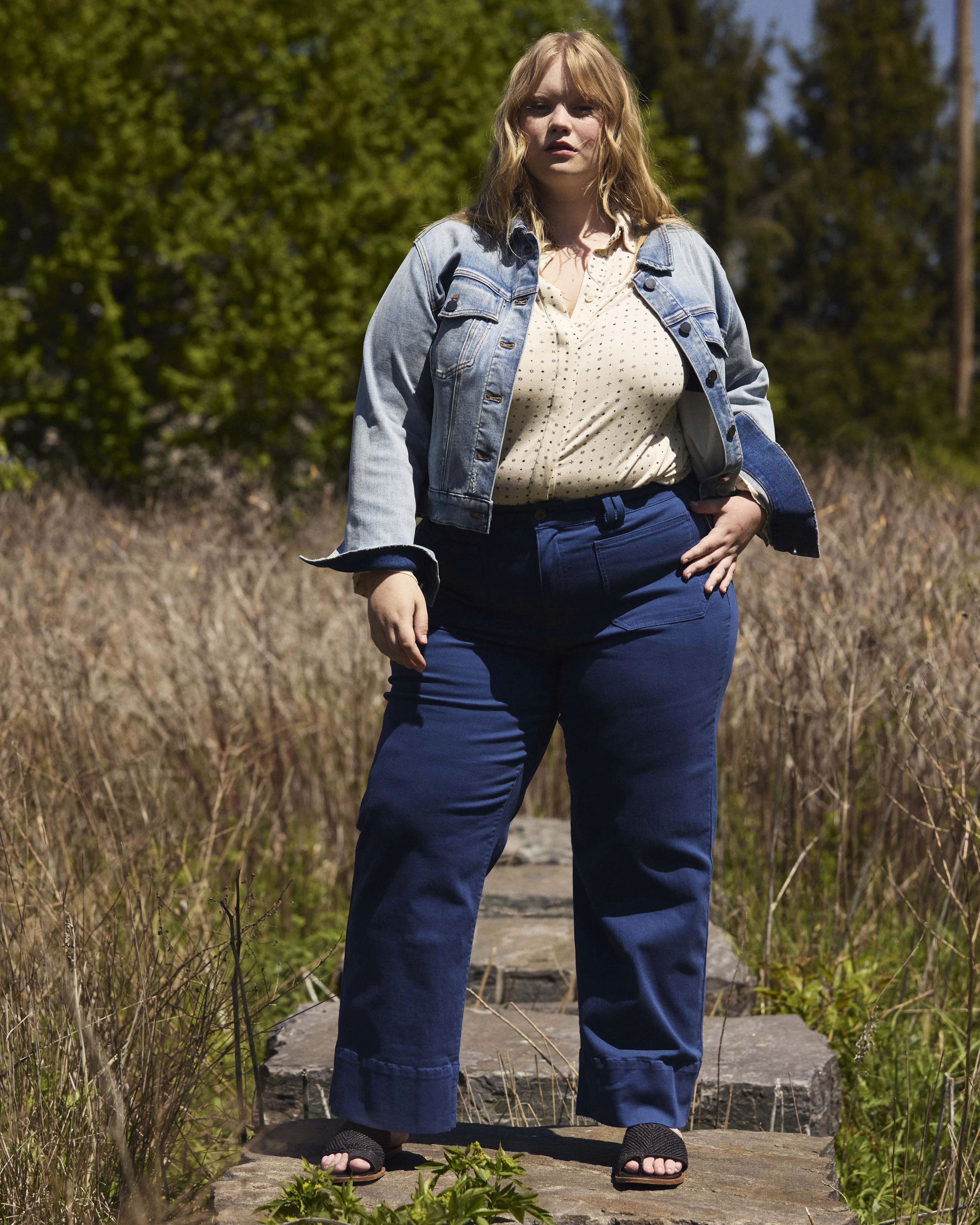 Claudia High Rise Stretch Jeans - French Blue sold by Universal Standard product image thumbnail 2