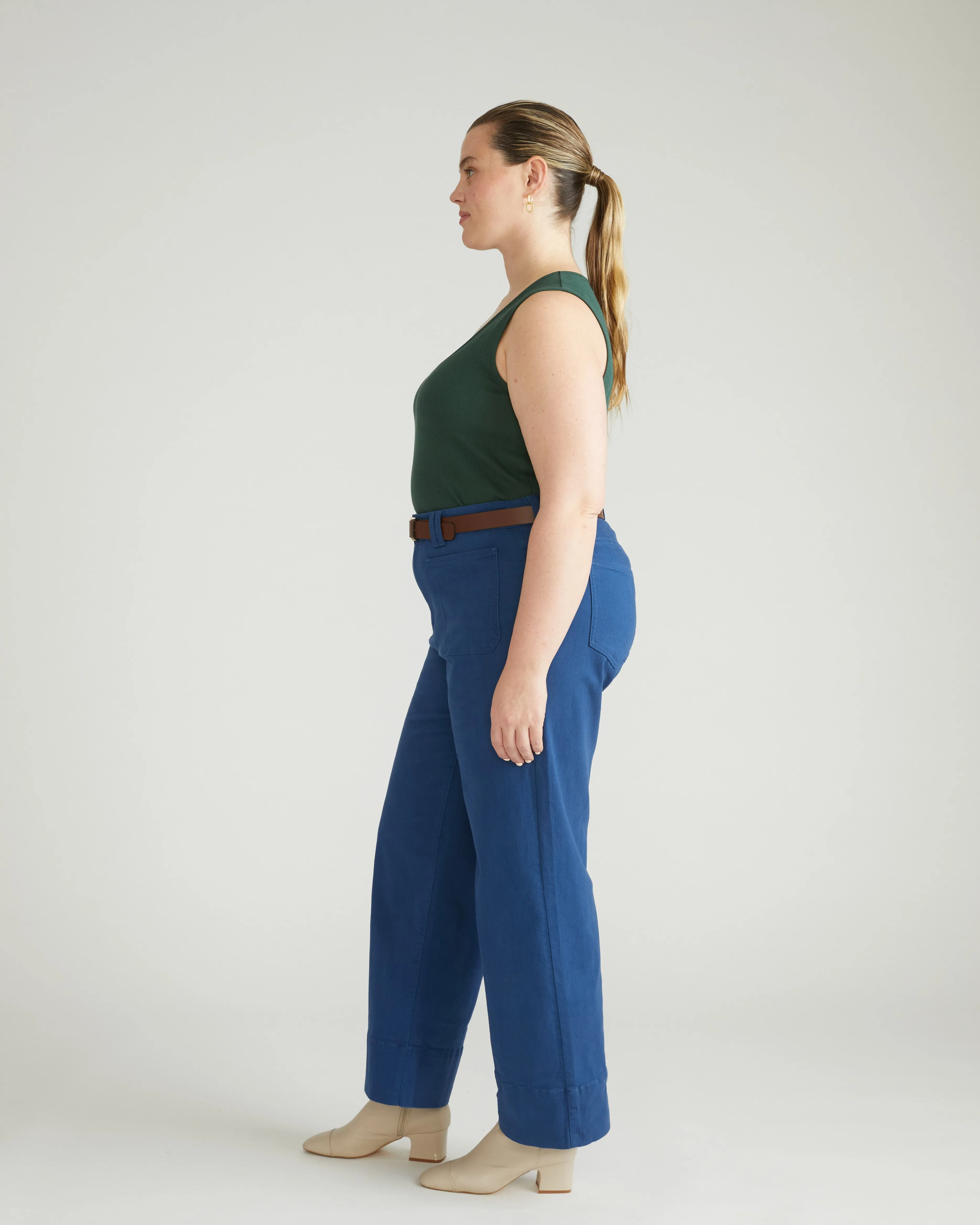 Claudia High Rise Stretch Jeans - French Blue sold by Universal Standard product image thumbnail 4