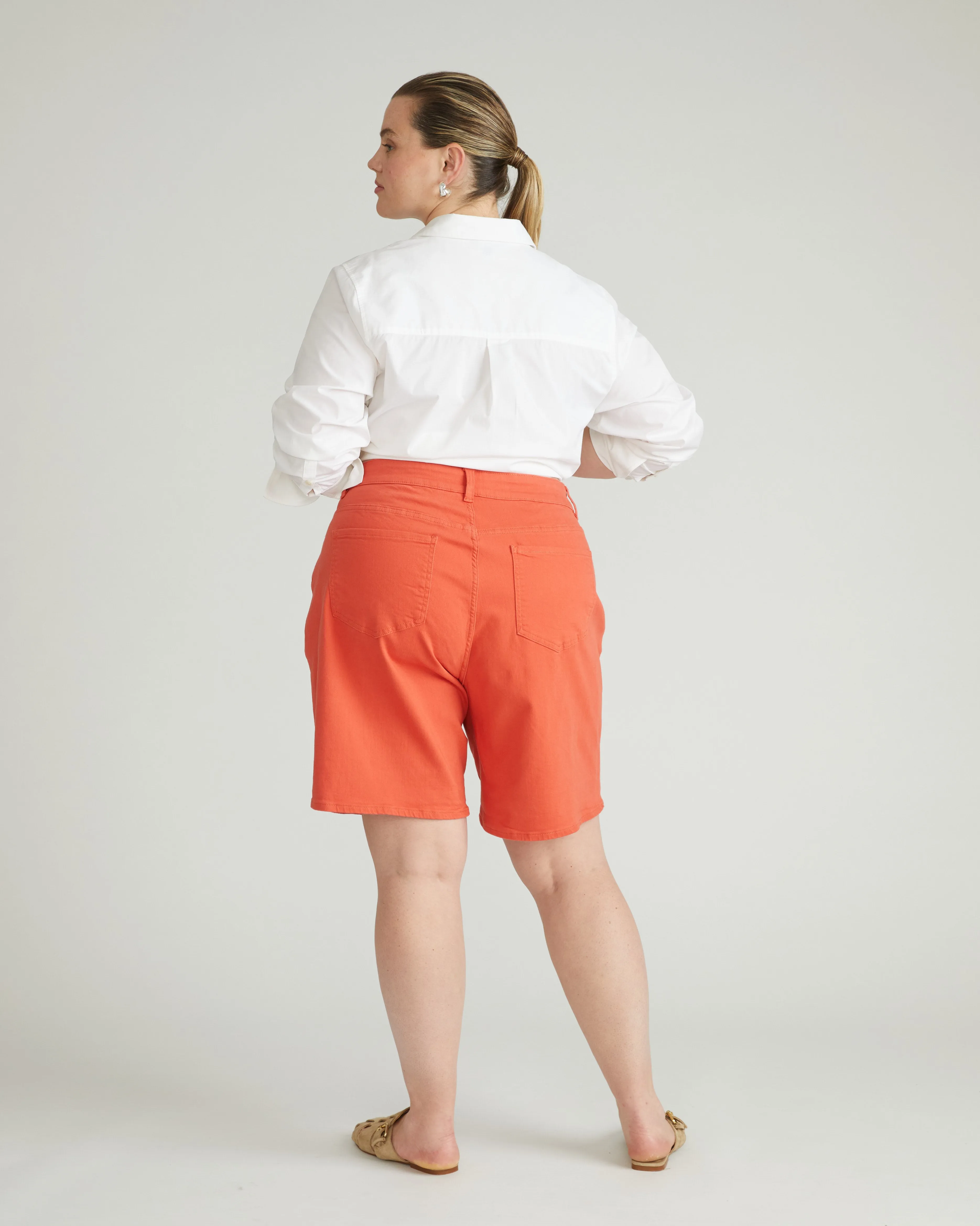 Lou Loose Fit Denim Shorts - Coral Reef sold by Universal Standard product image thumbnail 3