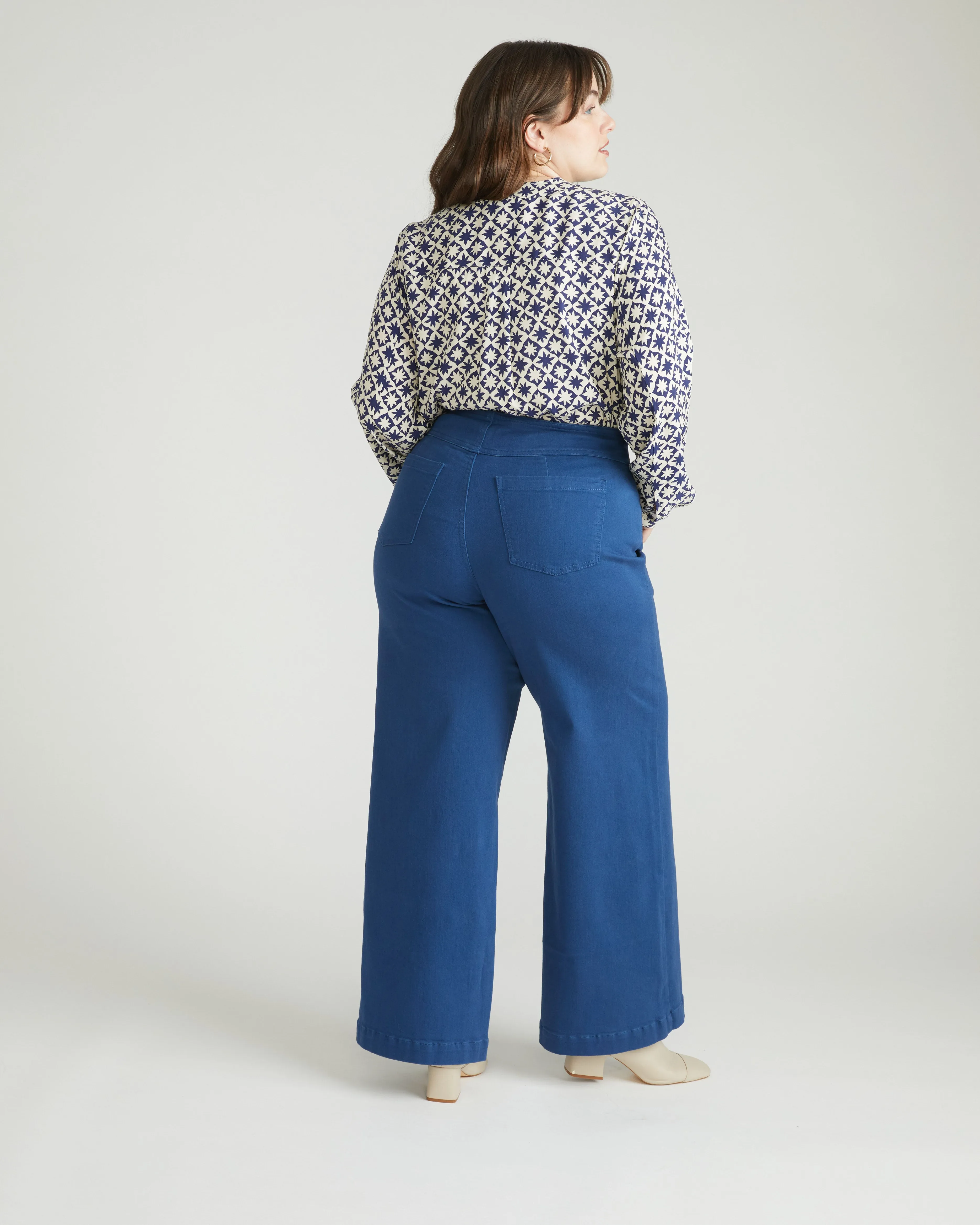 Charlie High Rise Sailor Jeans - French Blue sold by Universal Standard product image thumbnail 5