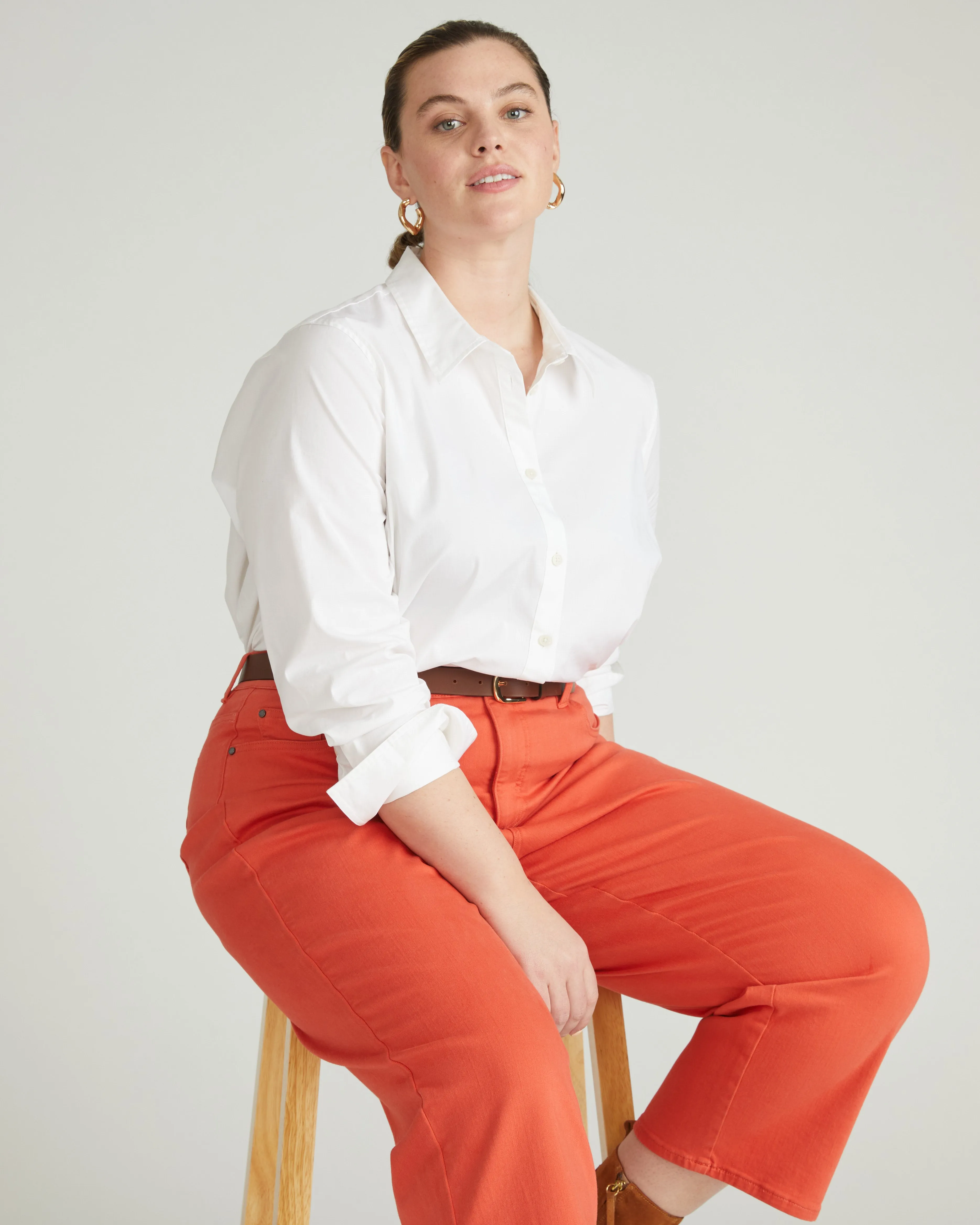 Bae Boyfriend Crop Jeans - Coral Reef sold by Universal Standard