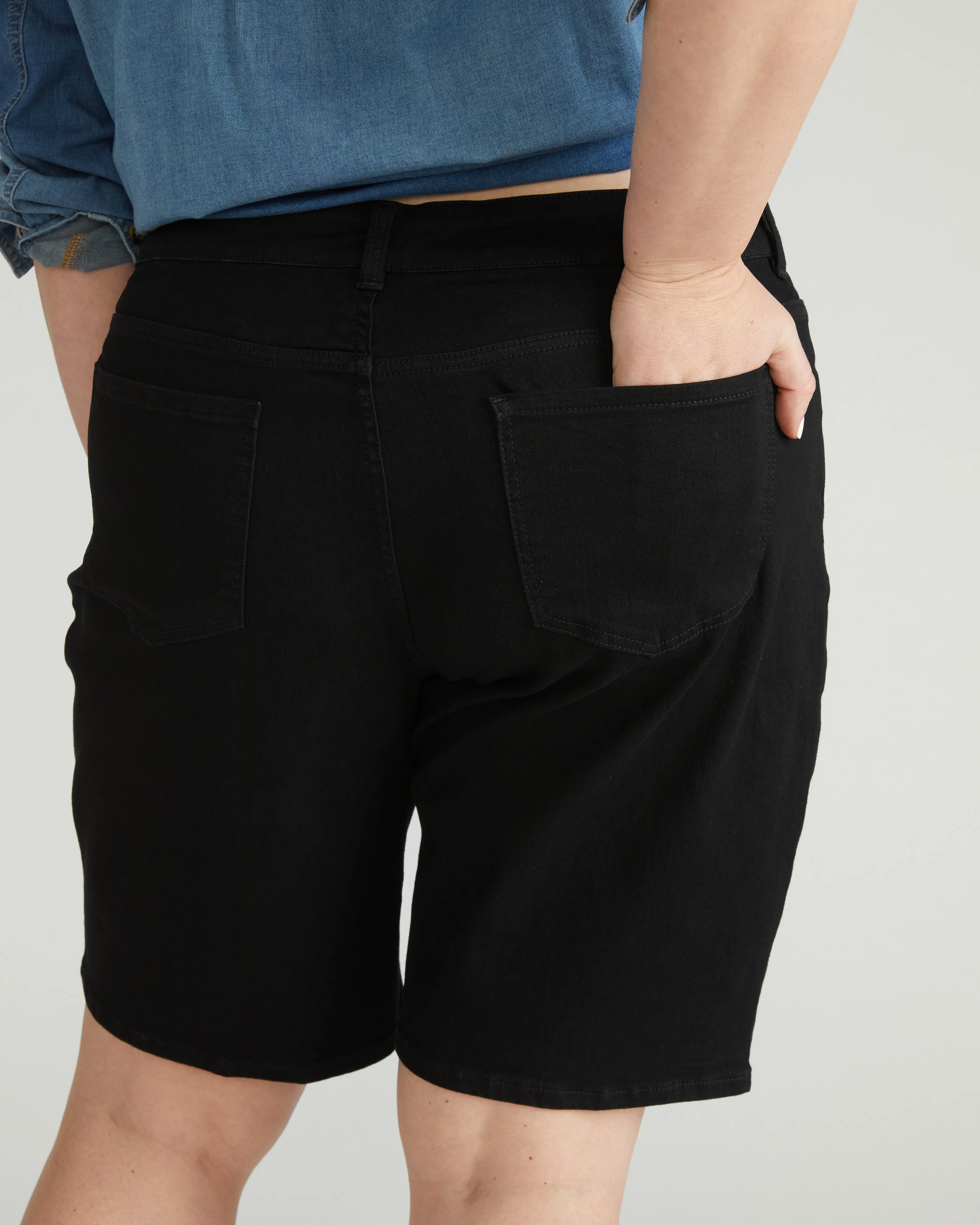 Bae Denim Shorts - Jet Black sold by Universal Standard product image thumbnail 3