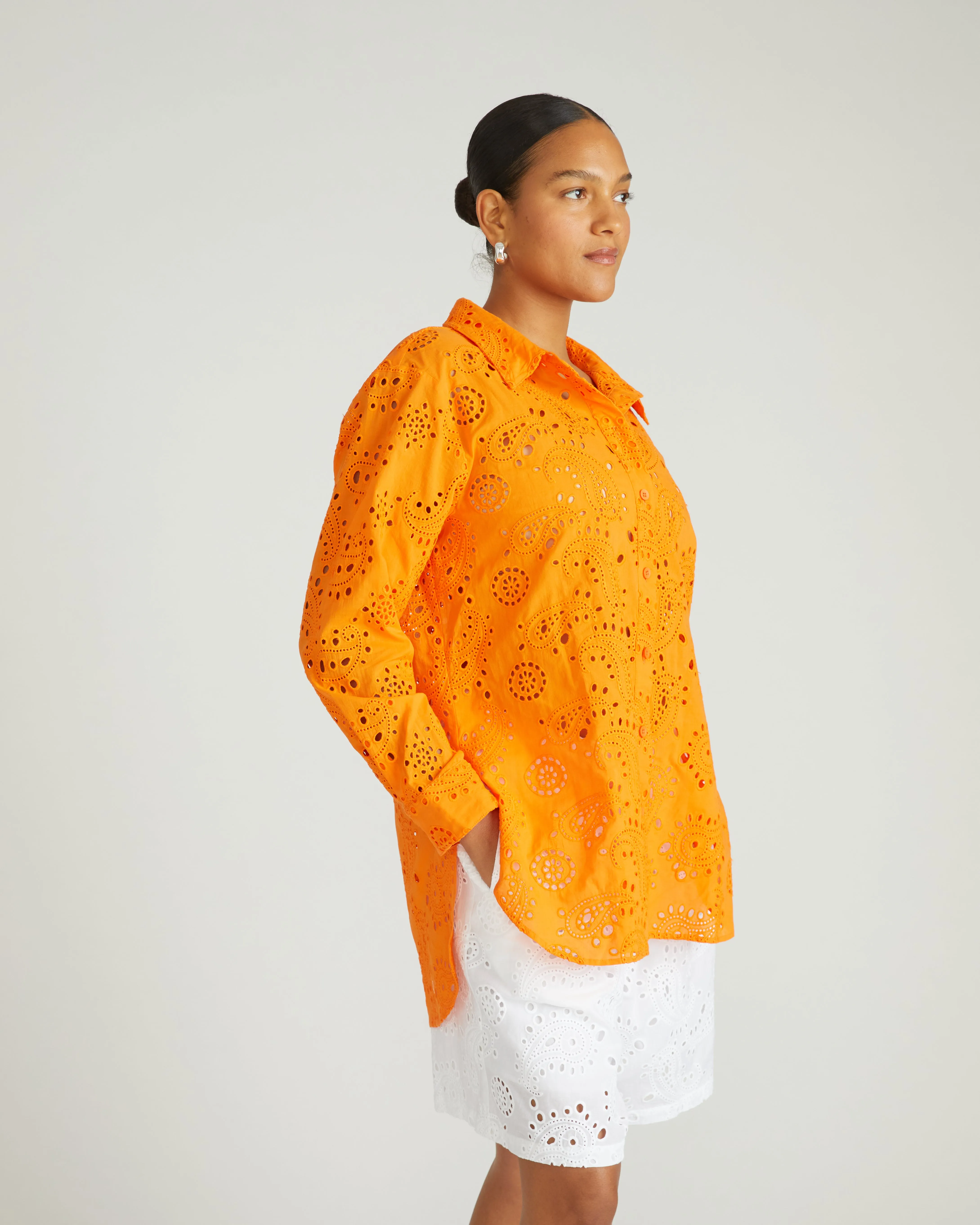 The Artist Cotton Eyelet Shirt - Arancia sold by Universal Standard product image thumbnail 2