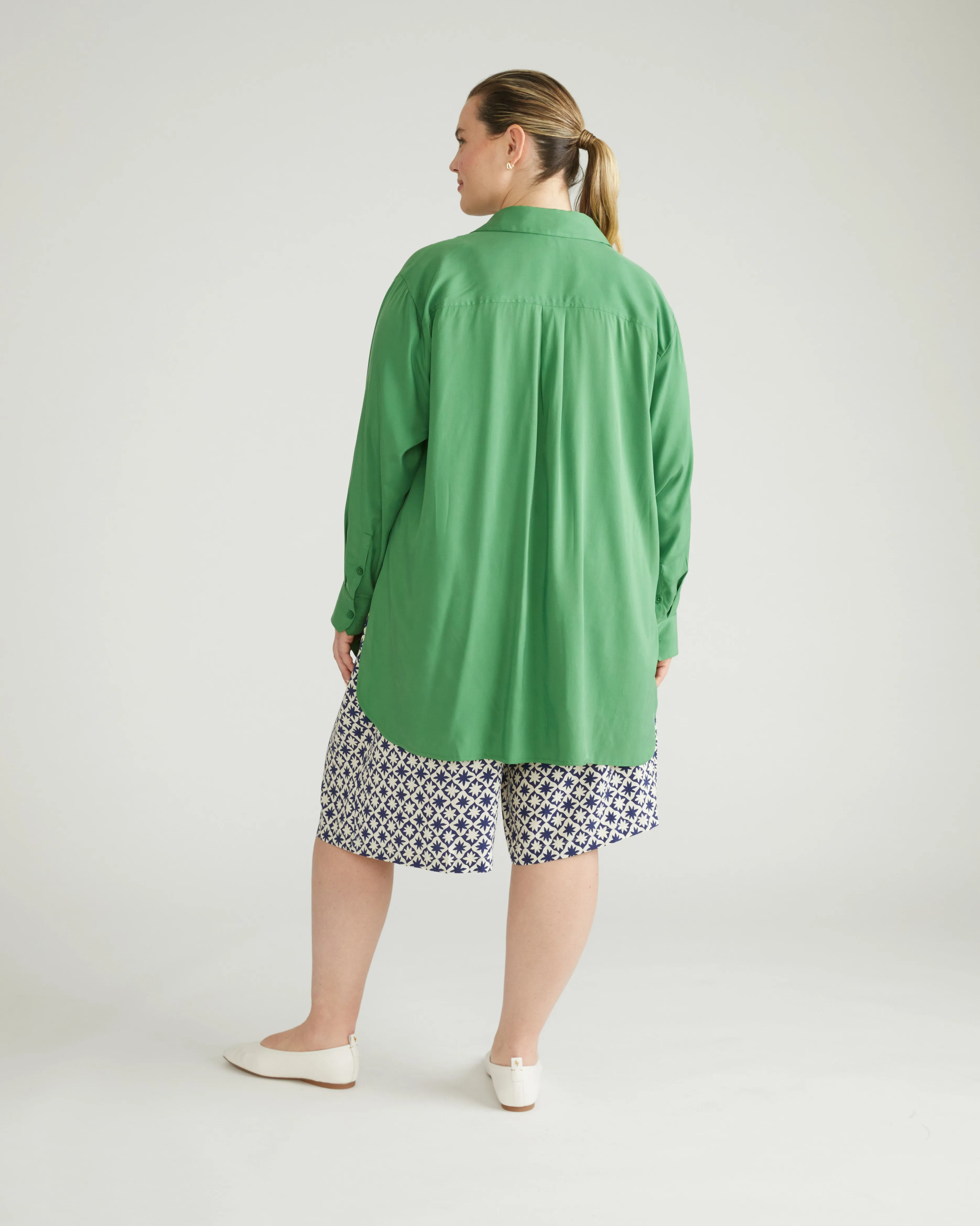 Cooling Stretch Cupro Artist Shirt - Clover sold by Universal Standard product image thumbnail 4